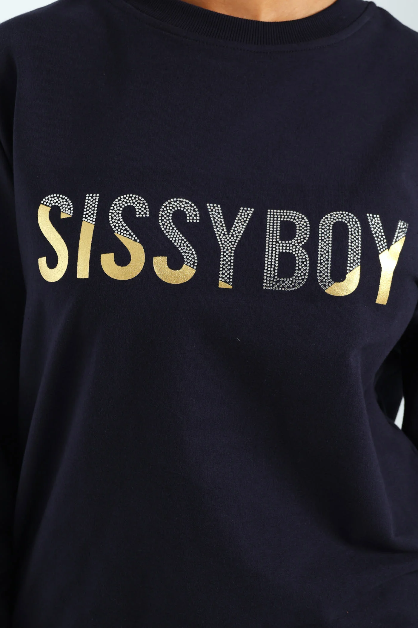 Multi-Technique Logo Sweat Top - Navy - Image 4