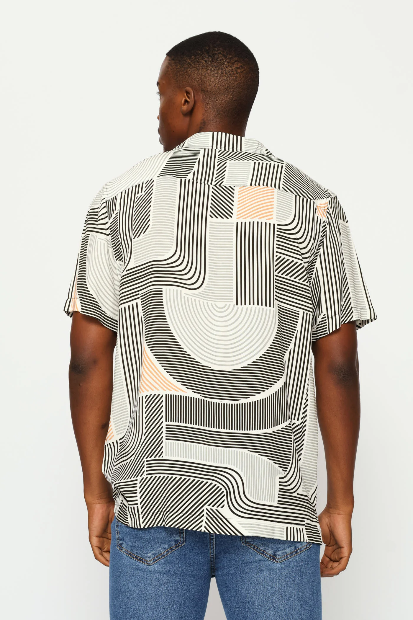 Multi Viscose Shirt - White - Image 4