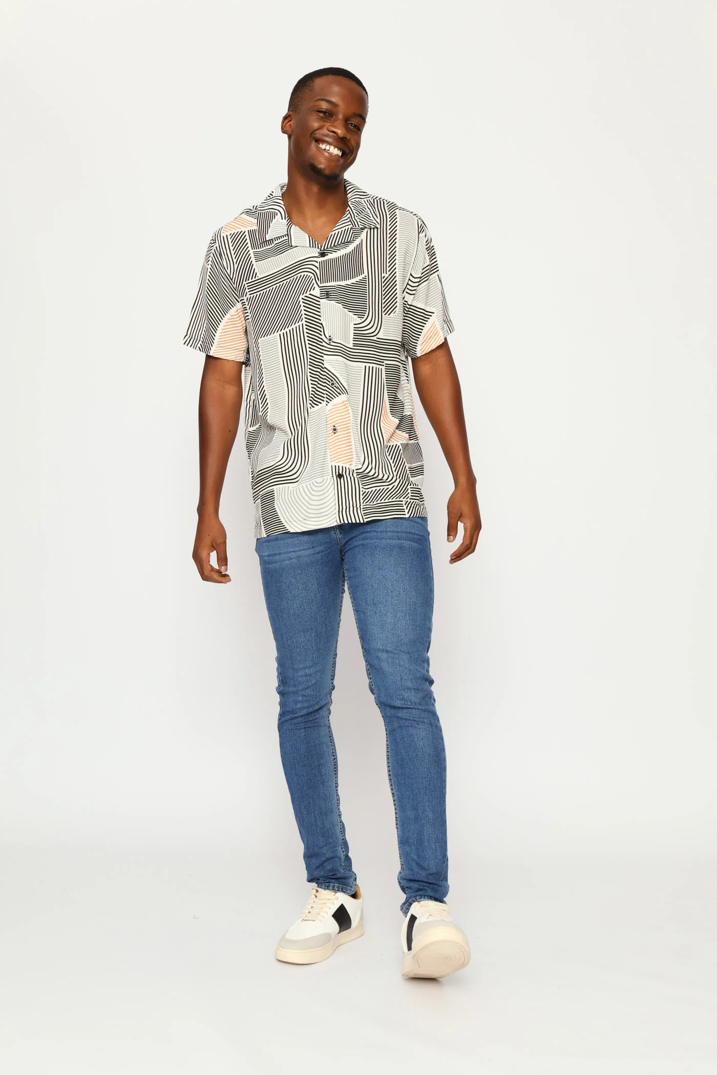 Multi Viscose Shirt - White - Image 5