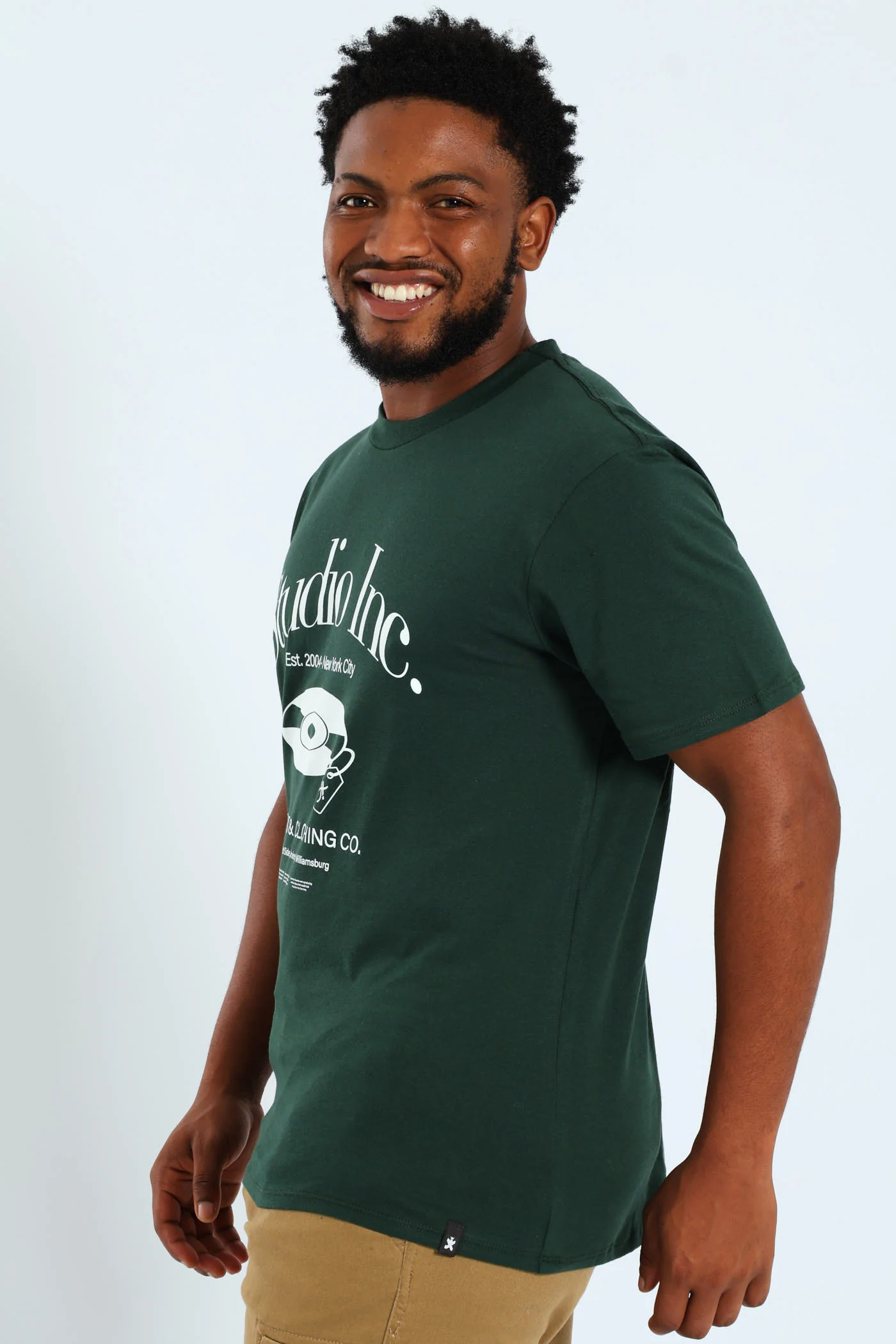 Music CD Front Print Tee - Green - Image 2