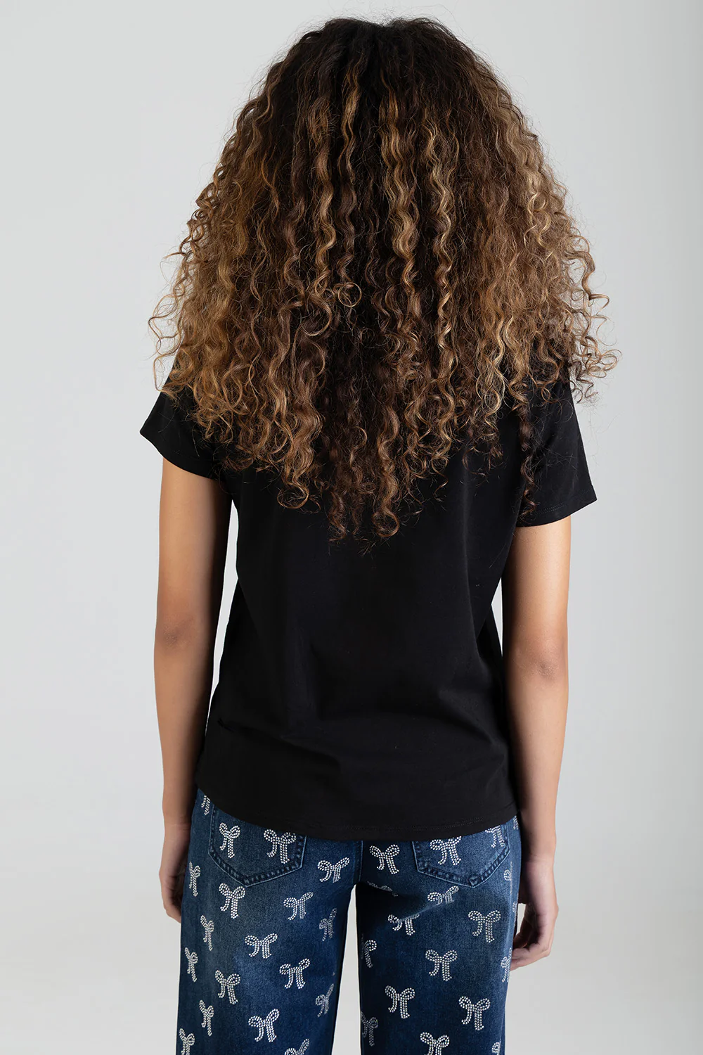 My Forever Type Red Bling Logo Regular T-Shirt - Black - Image 6