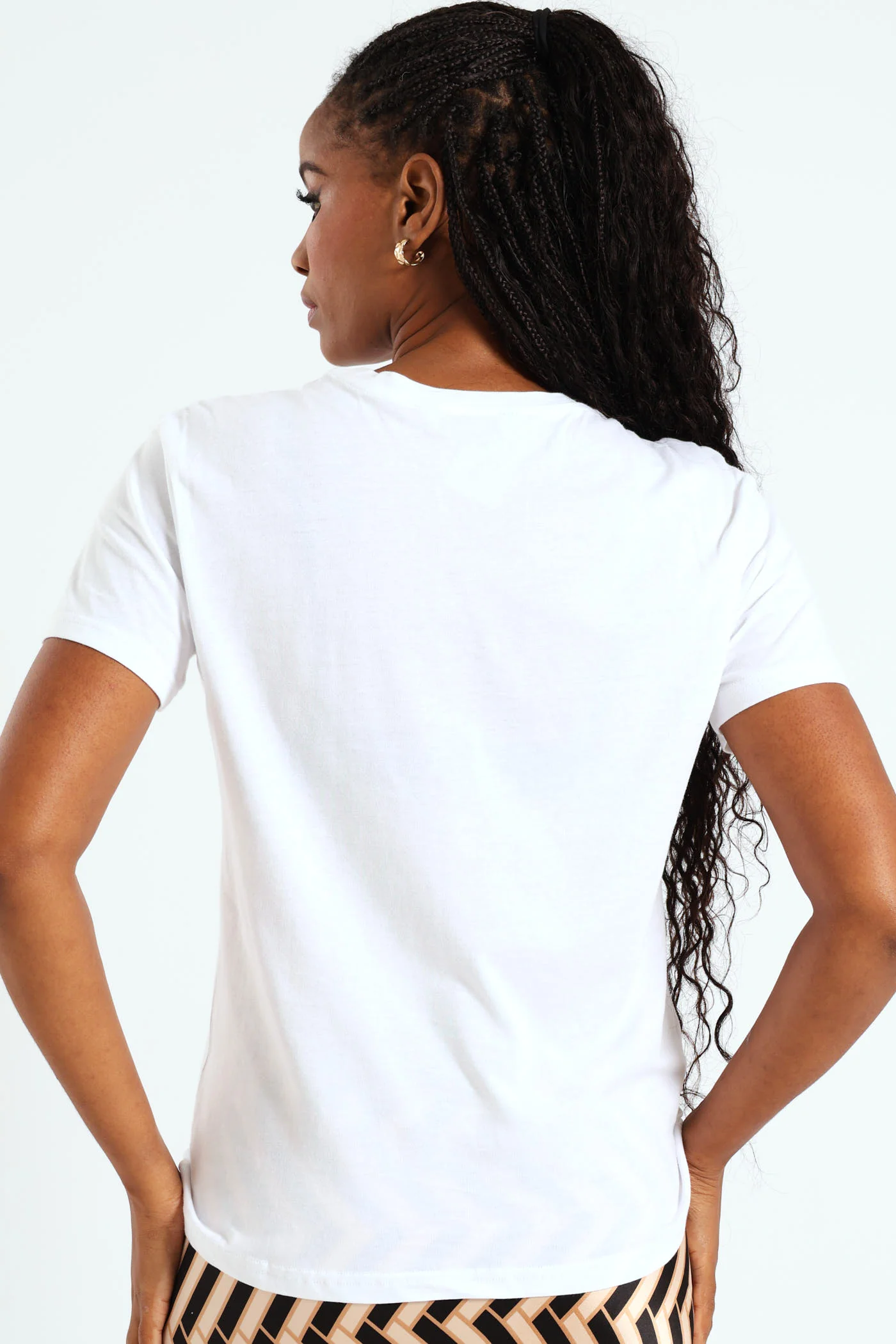 Mykonos Embroidered Tee - White - Image 3