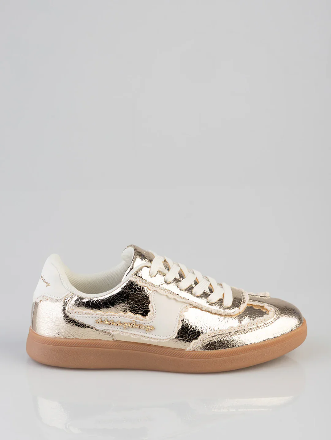 Mylie Textured Sneaker - Gold - Image 2