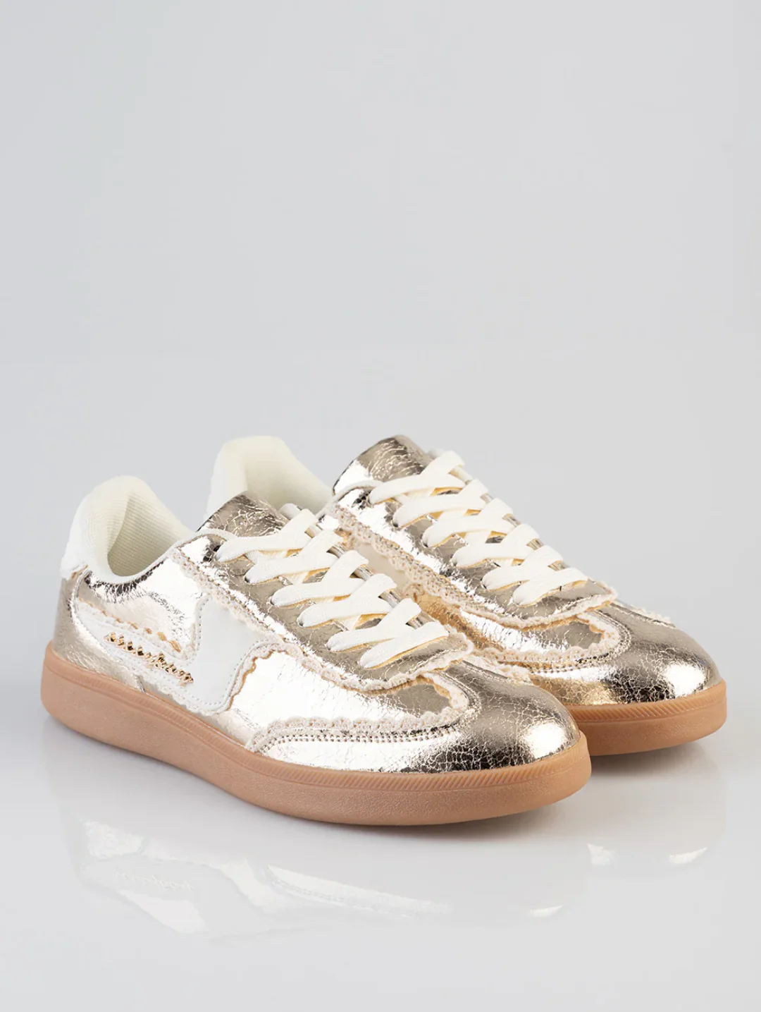 Mylie Textured Sneaker - Gold - Image 3