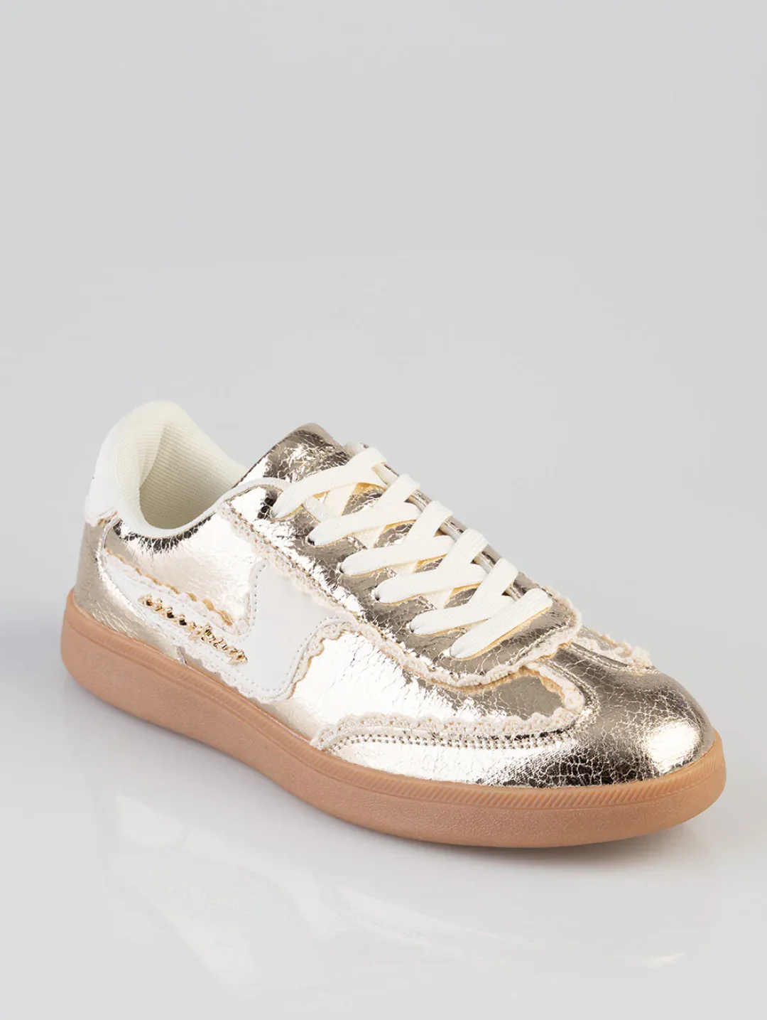 Mylie Textured Sneaker - Gold - Image 6
