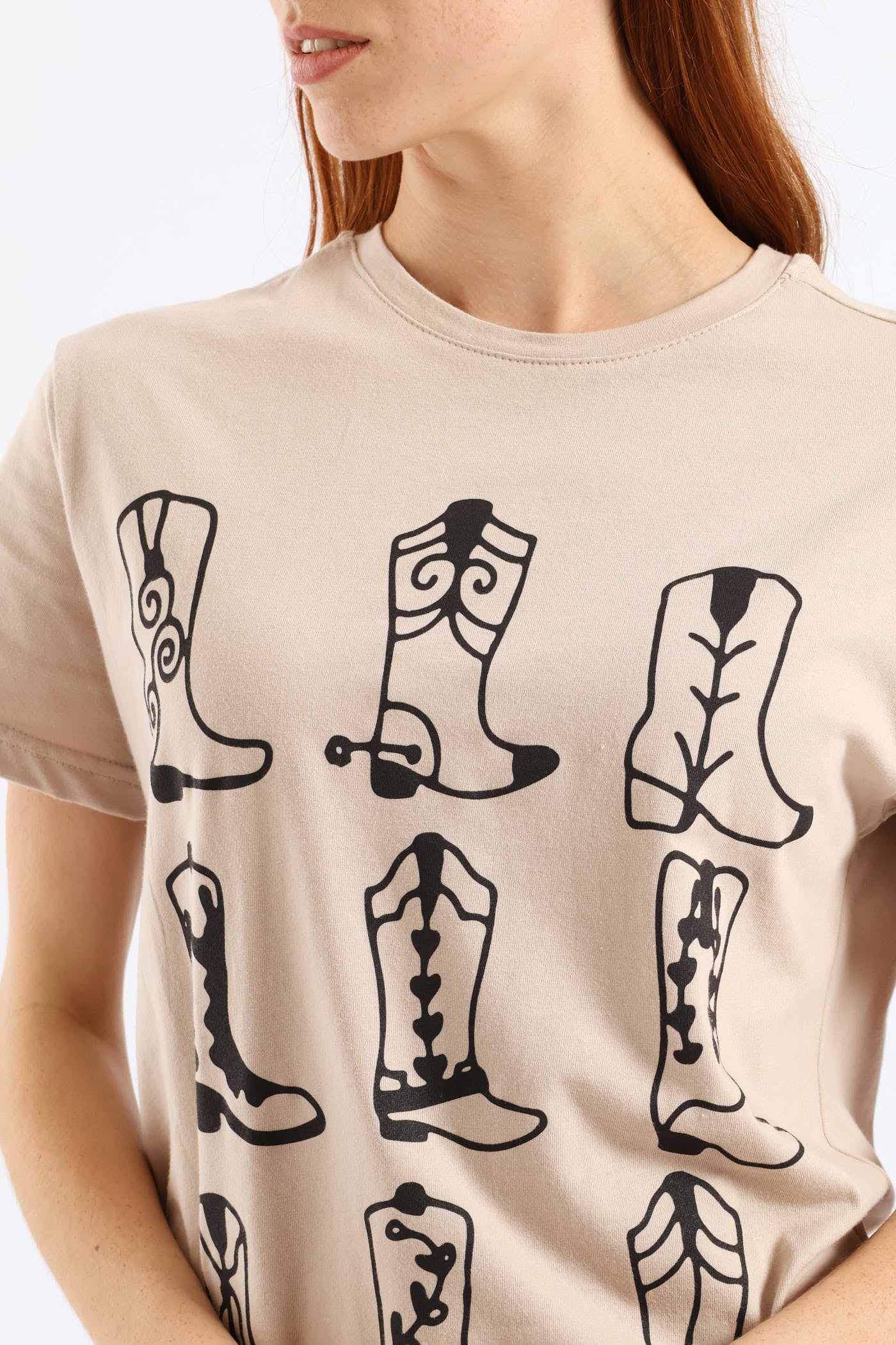 Nashville Boots Tee - Cement Grey - Image 2