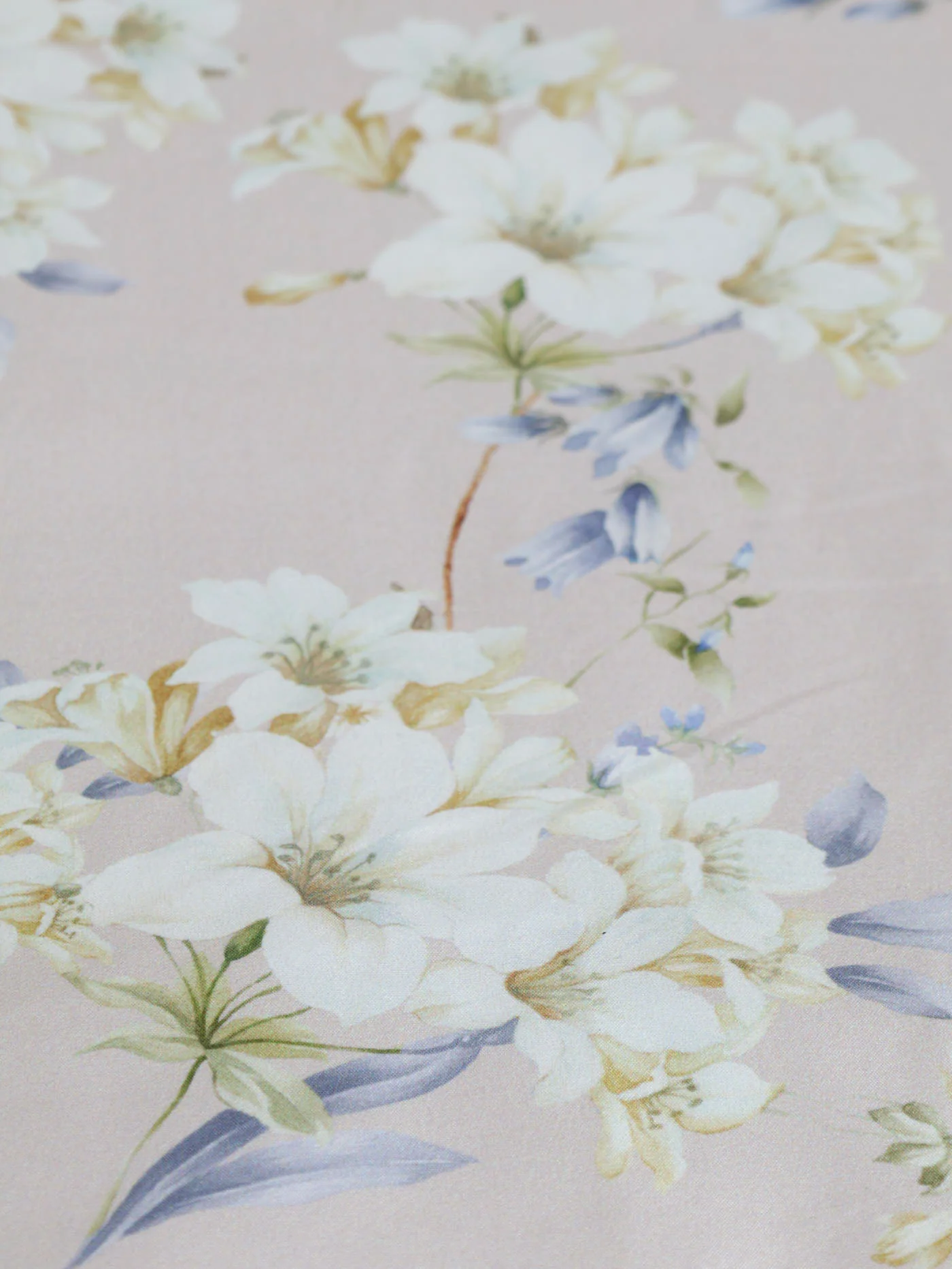 Natural & Blue Floral Duvet Set - Image 2