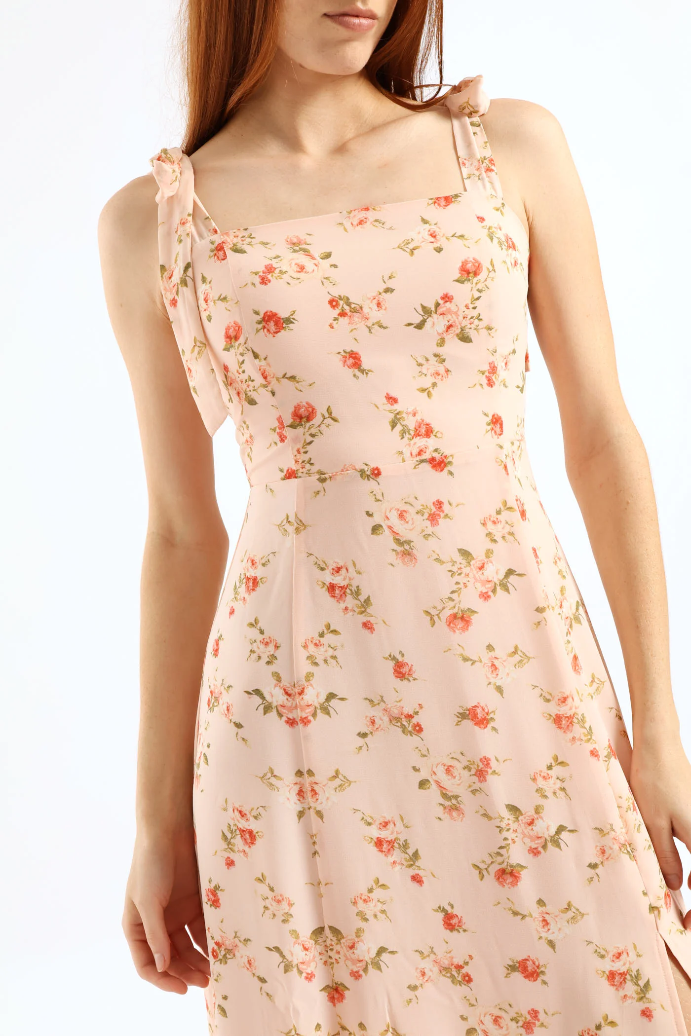 Natural Waist Maxi Dress - Pink - Image 3