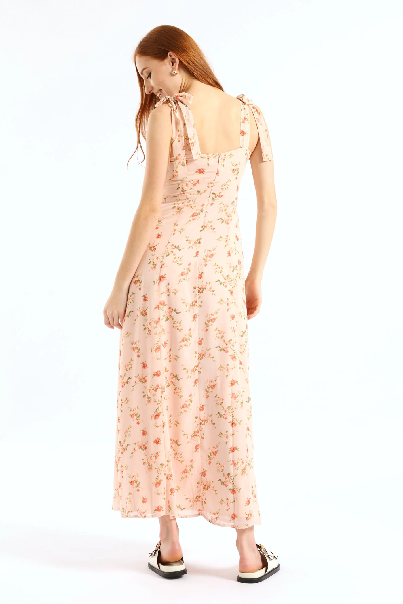 Natural Waist Maxi Dress - Pink - Image 5