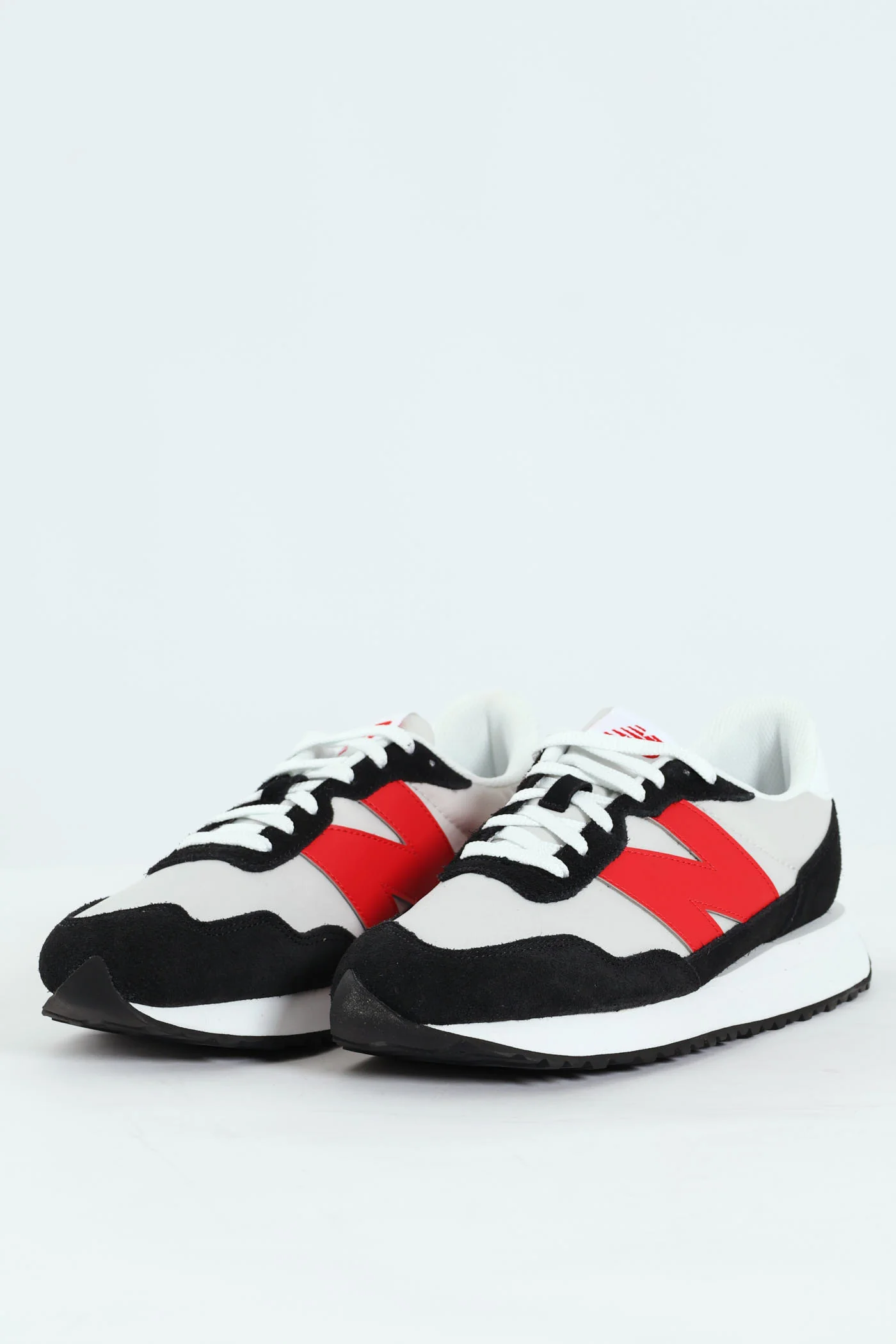 Foam Wedge Lace Up Sneaker - White/Black - Image 3
