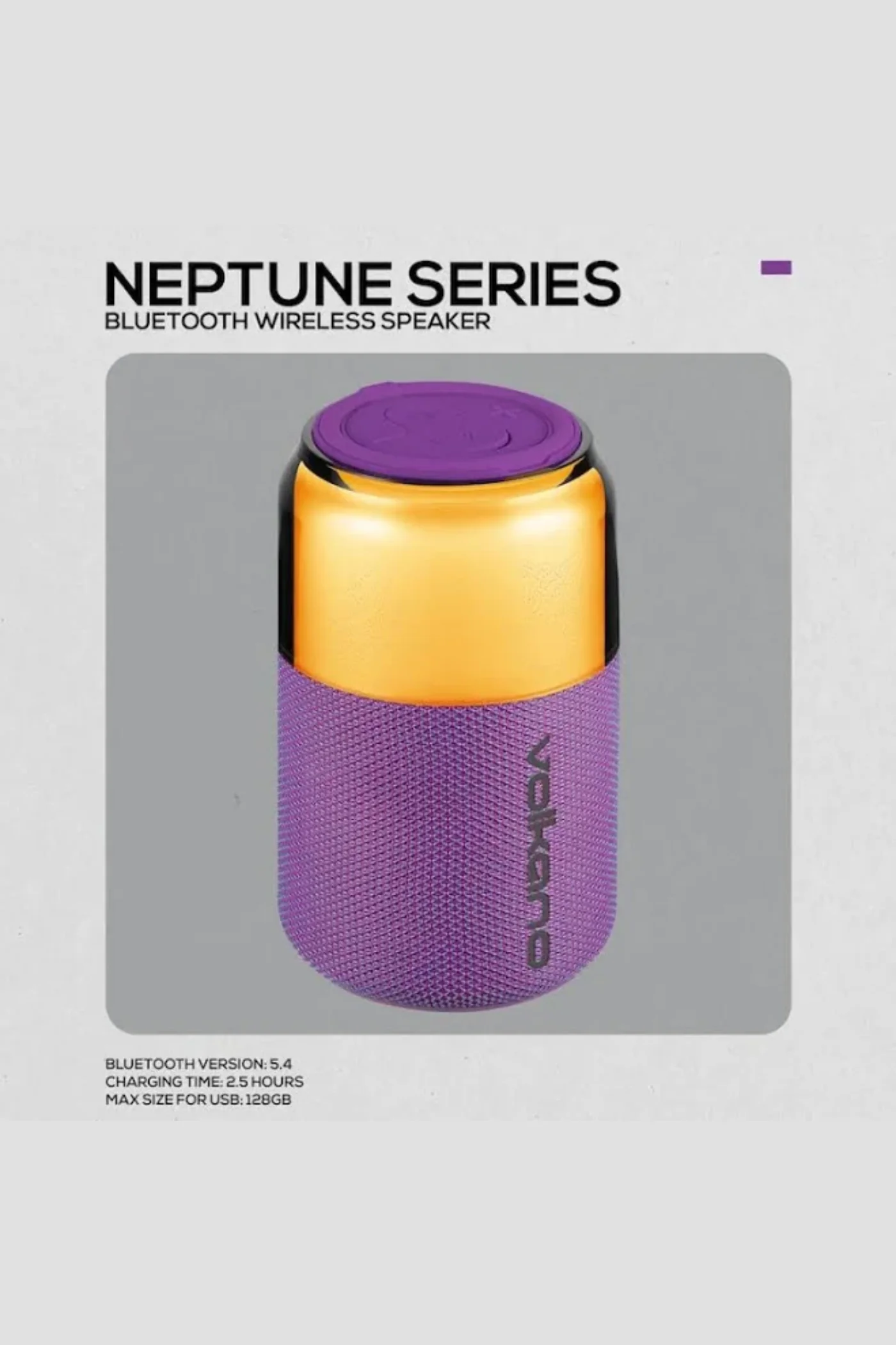 Neptune Bluetooth Wireless Speaker - Purple - Image 2