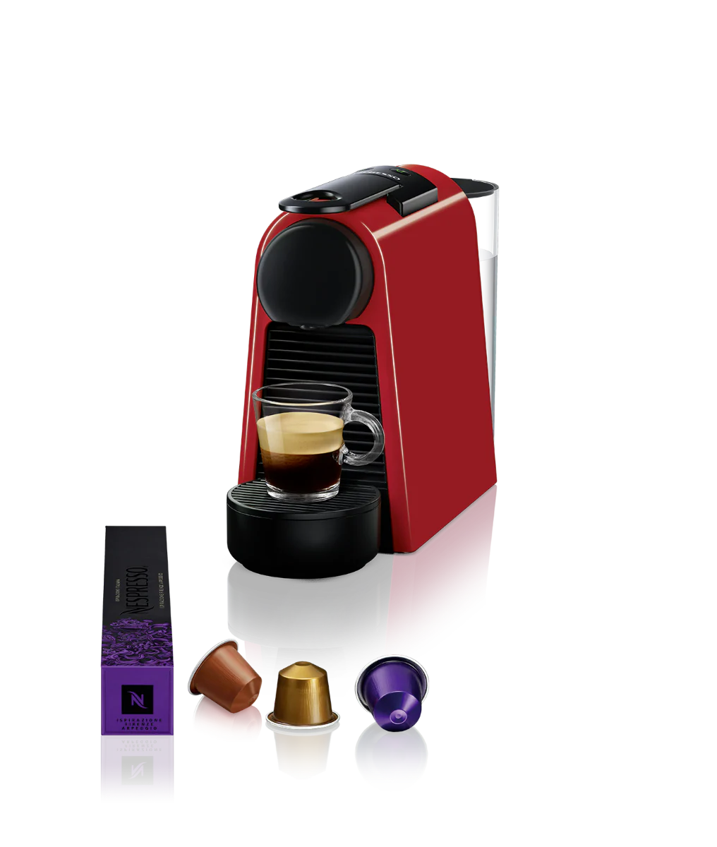 Nespresso Essenza Mini Coffee Machine - Ruby Red - Image 2