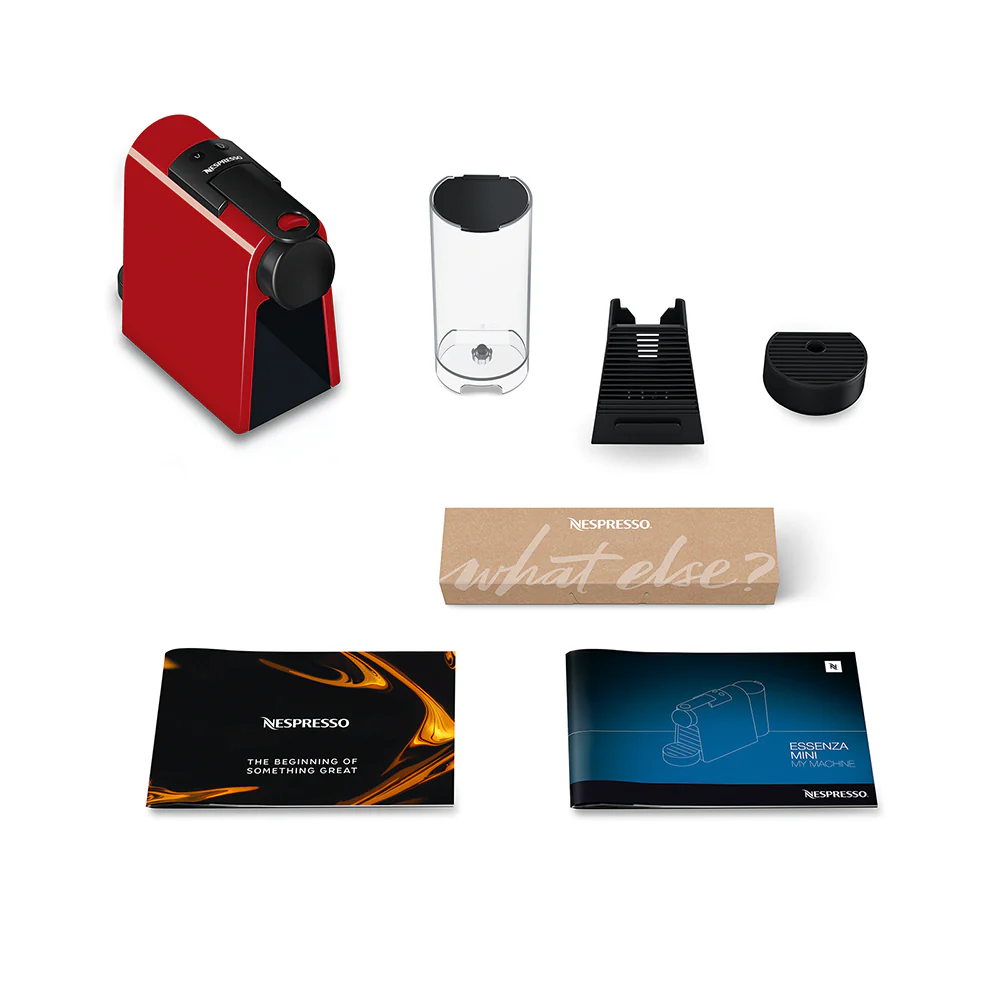 Nespresso Essenza Mini Coffee Machine - Ruby Red - Image 5