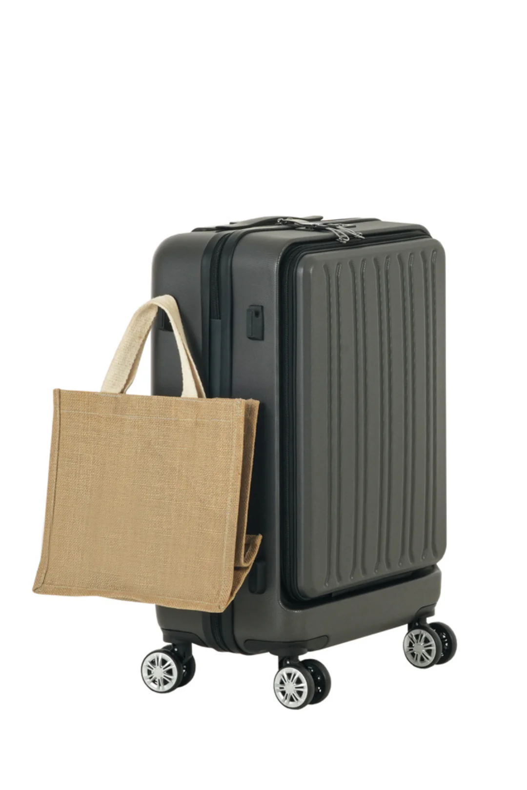 Network Carry-On Business Trolley - Charcoal - Image 3