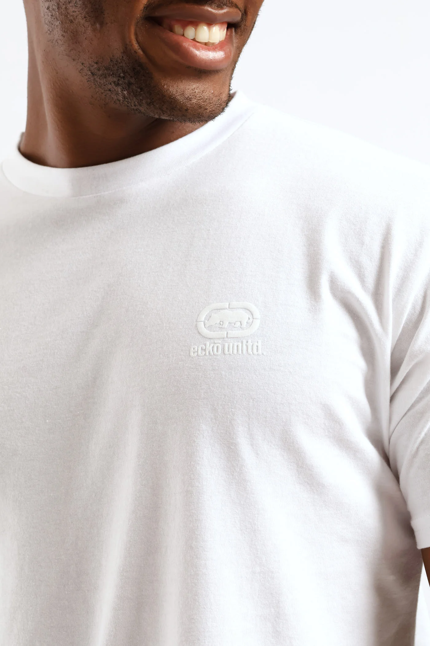 Never Out Tonal Tee - White - Image 2