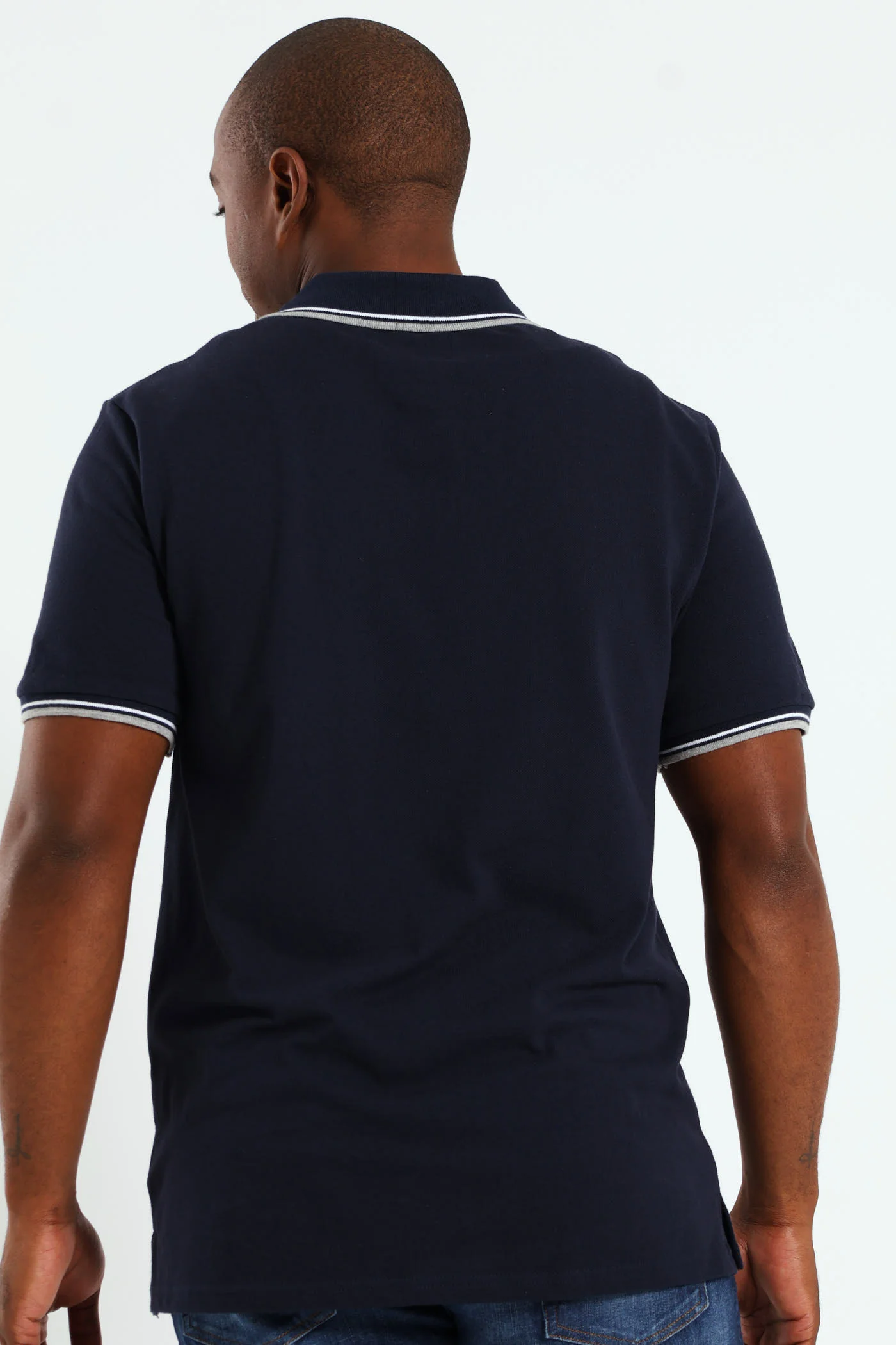 New Tipped Golfer - Navy - Image 5