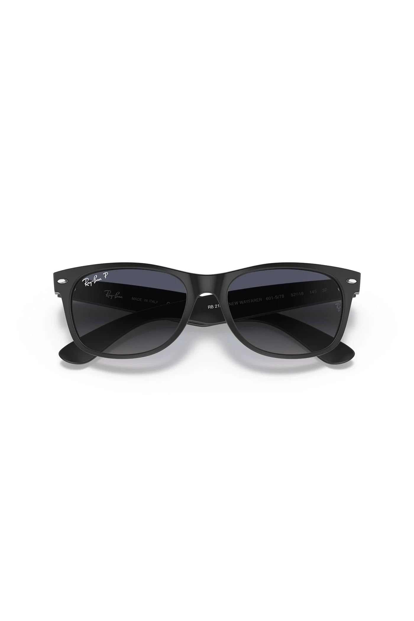 New Wayfarer Sunglasses - Black - Image 5