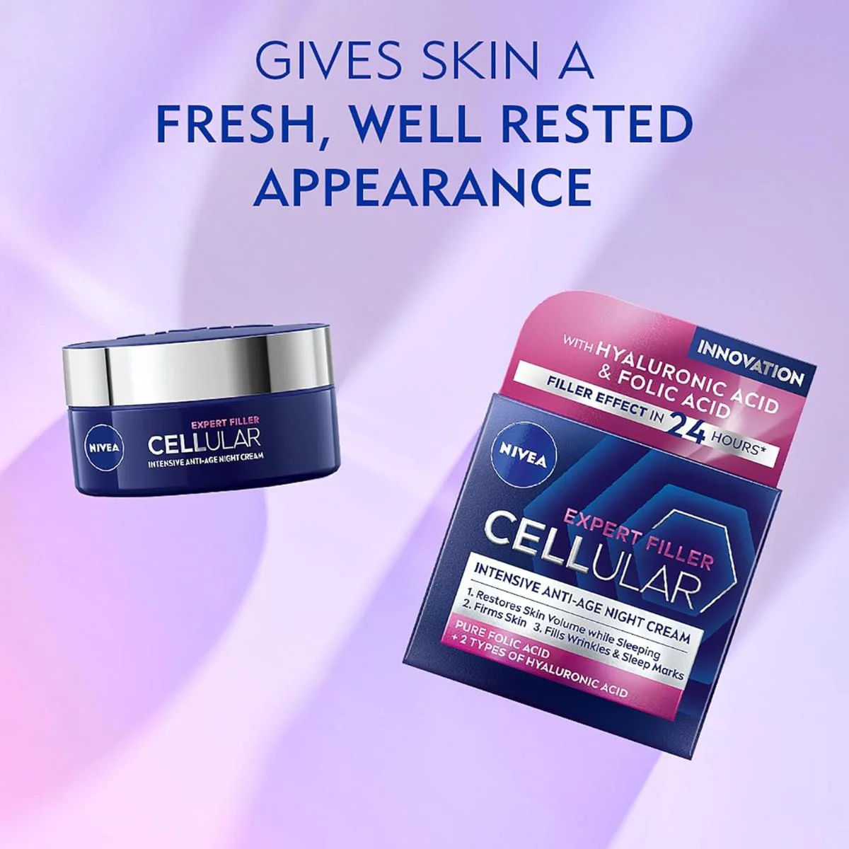 Nivea Cellular Expert Filler Night Cream, Anti-Age Face Cream - Image 4