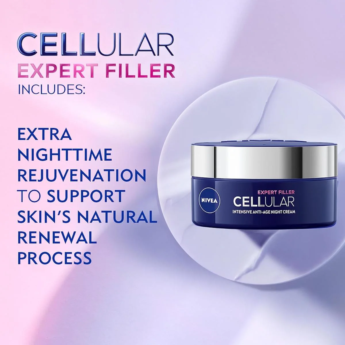 Nivea Cellular Expert Filler Night Cream, Anti-Age Face Cream - Image 6