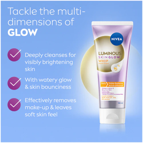 Nivea Face Luminous630 Whip Foam 100Ml - Image 3