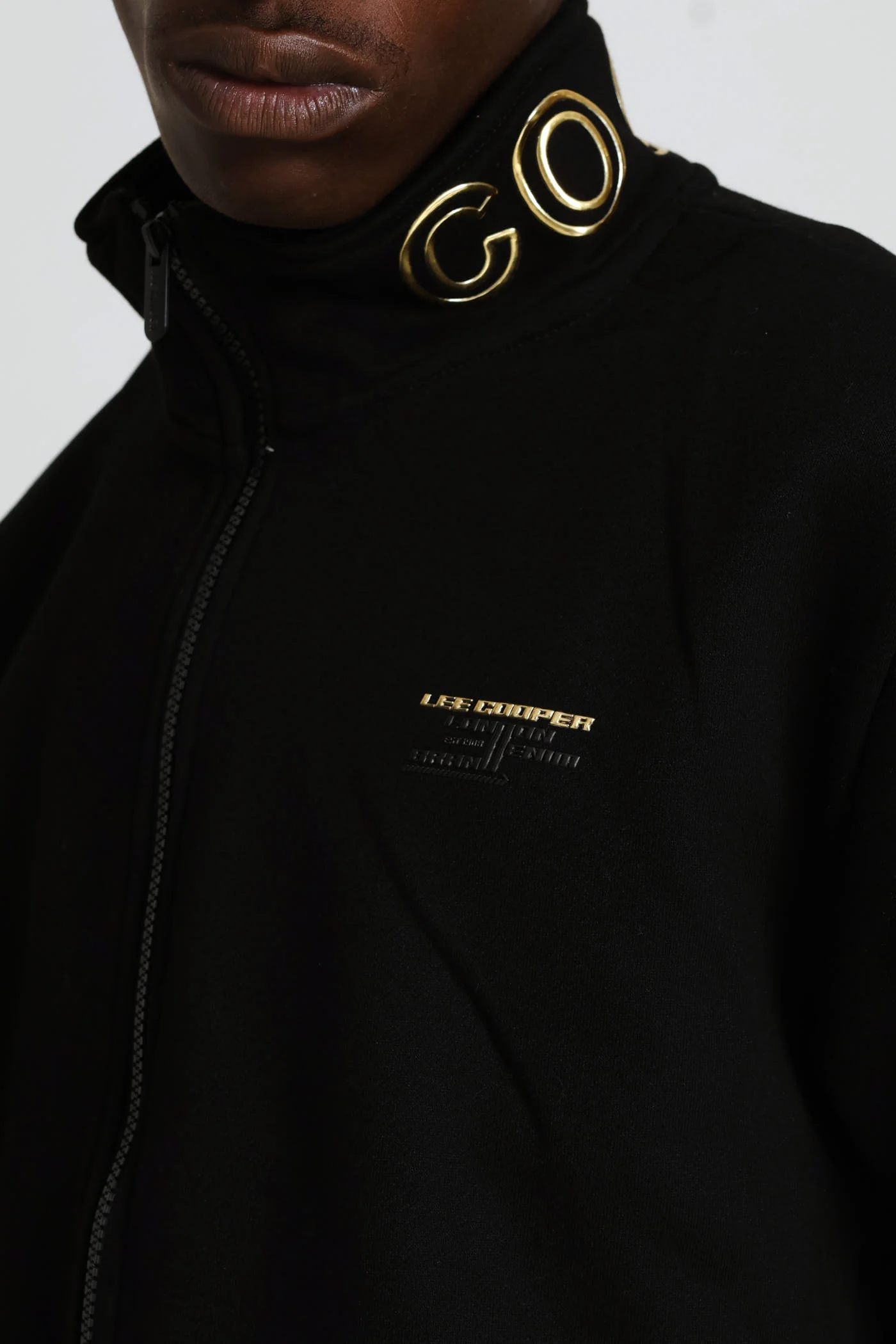 Nkosi Zip Through Top - Black - Image 2