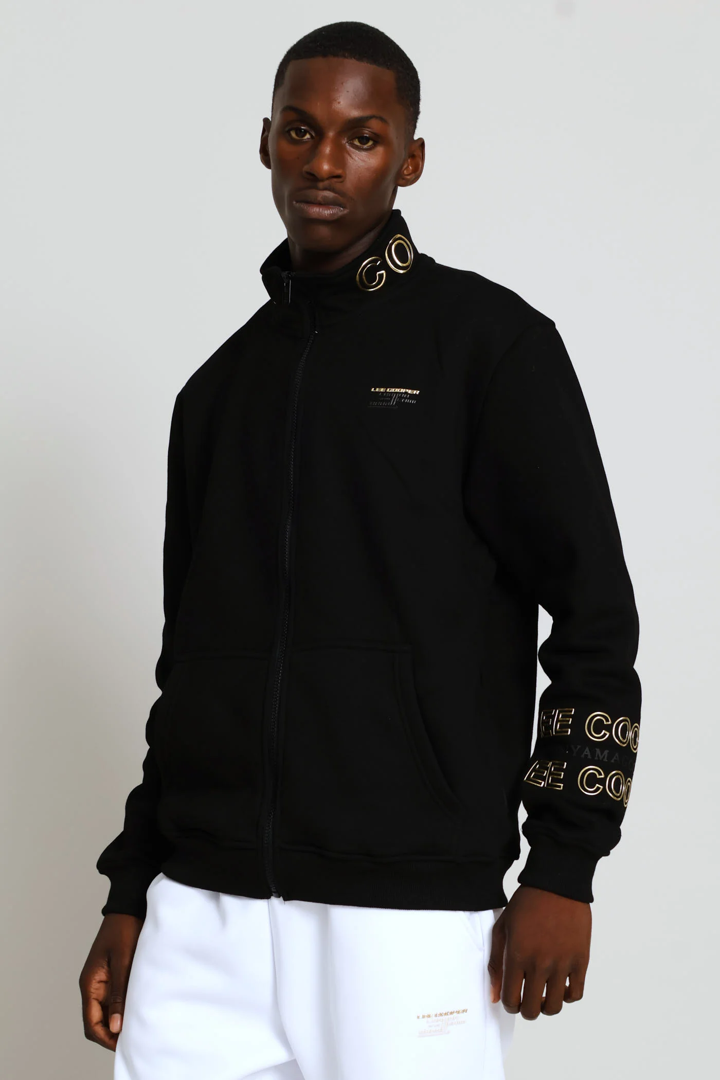 Nkosi Zip Through Top - Black - Image 4