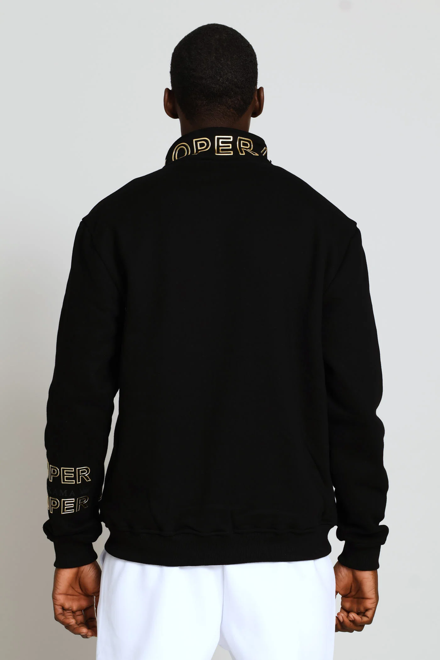 Nkosi Zip Through Top - Black - Image 5