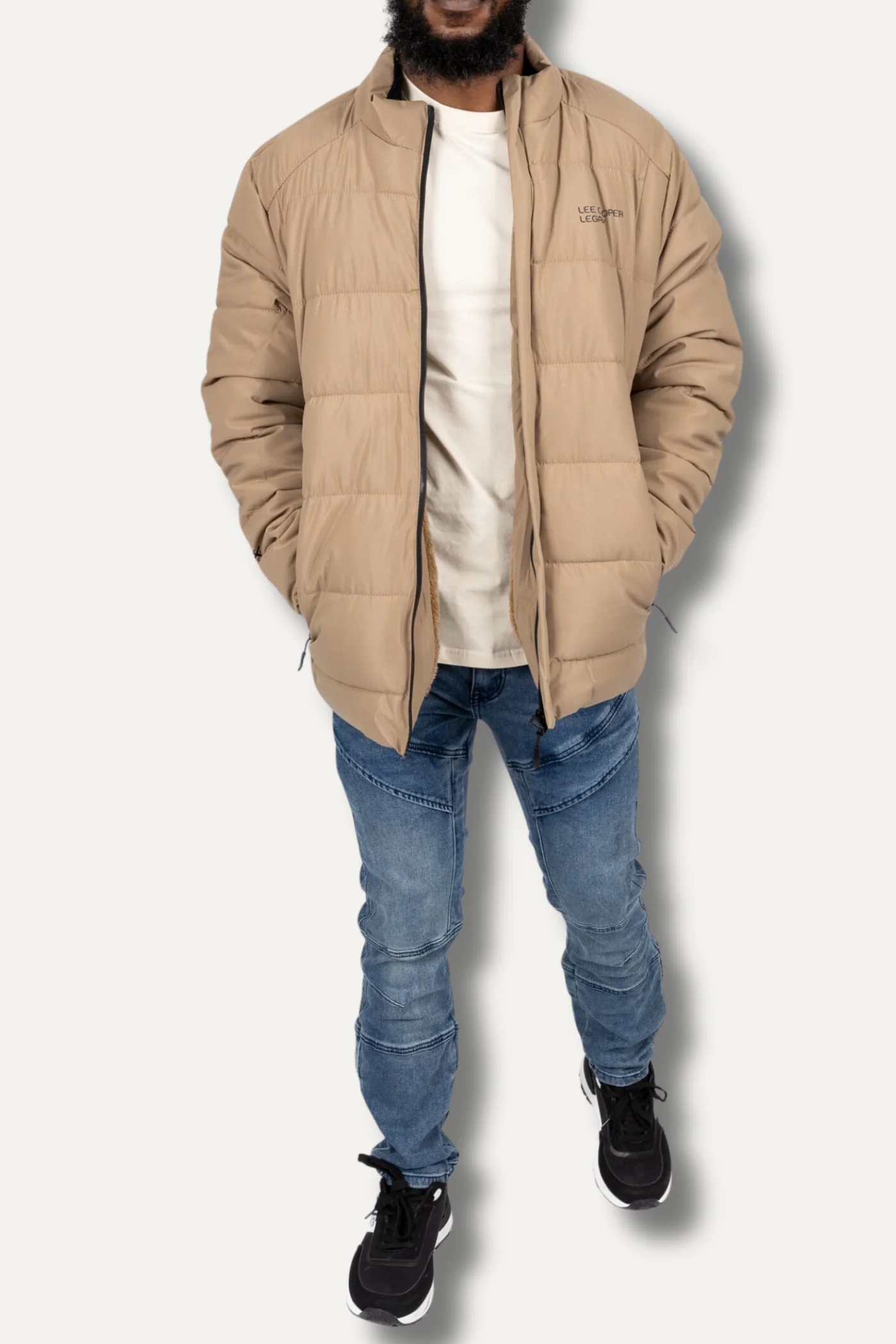Noam Fur Lined Puffer Jacket - Khaki - Image 7