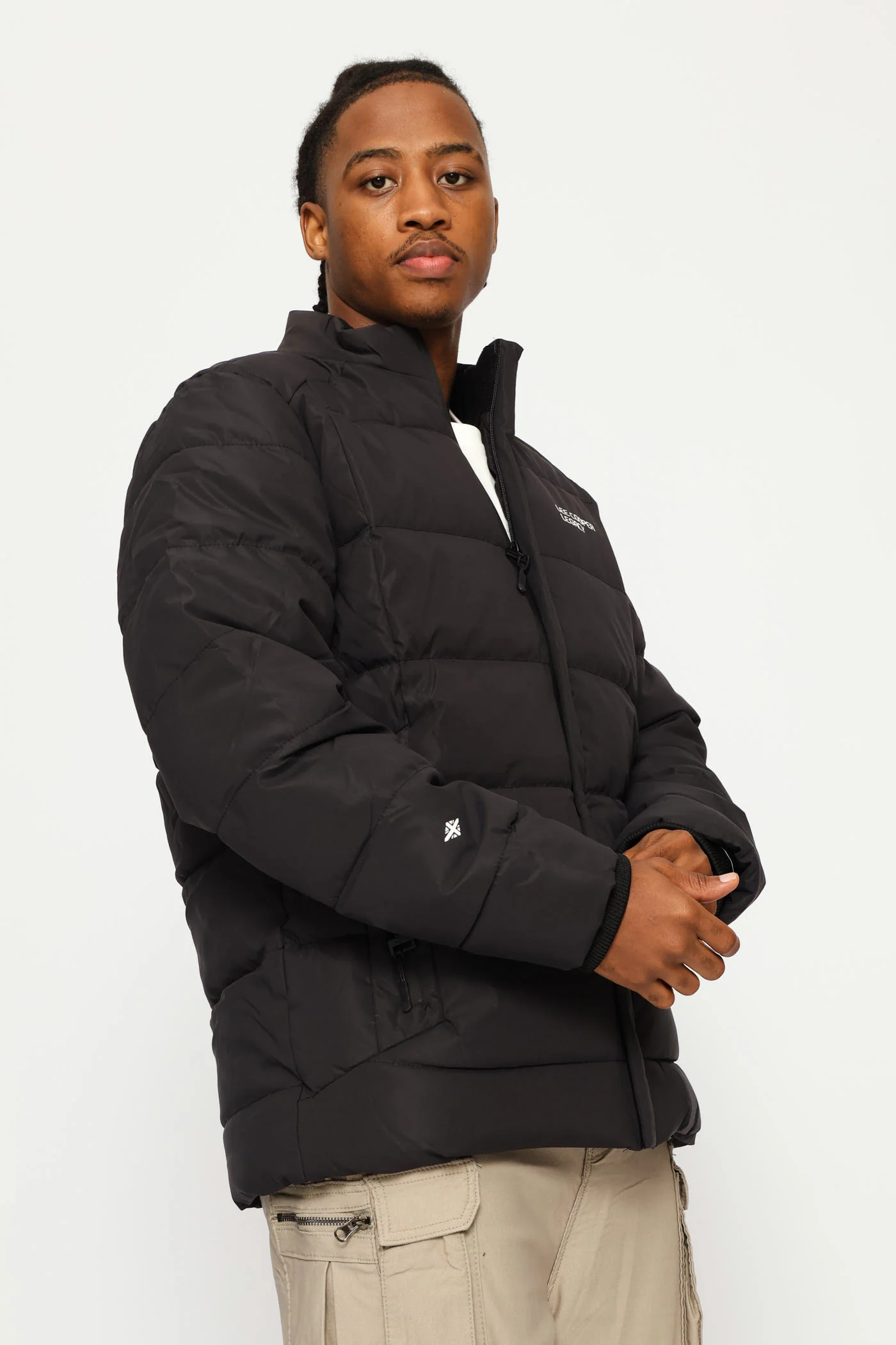 Noam Fur Lined Puffer Jacket - Black - Image 4