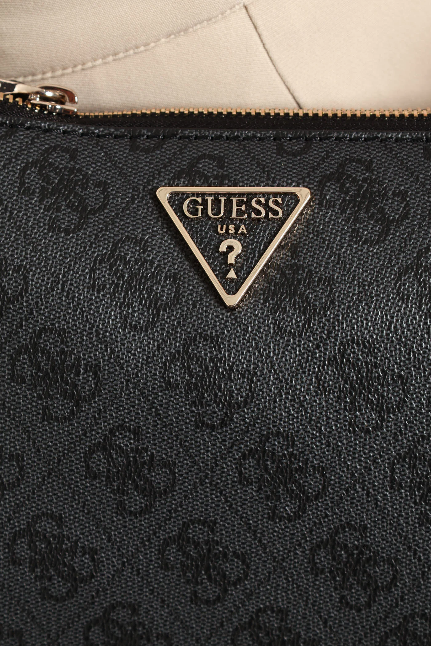 Noelle Logo Top Zip Triple Compartment Crossbody Bag - Charcoal - Image 4