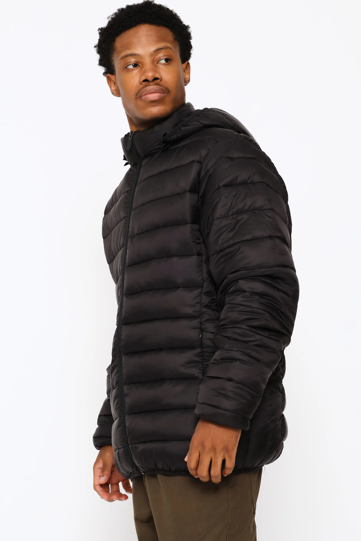 Norman Puffer Jacket - Black - Image 3