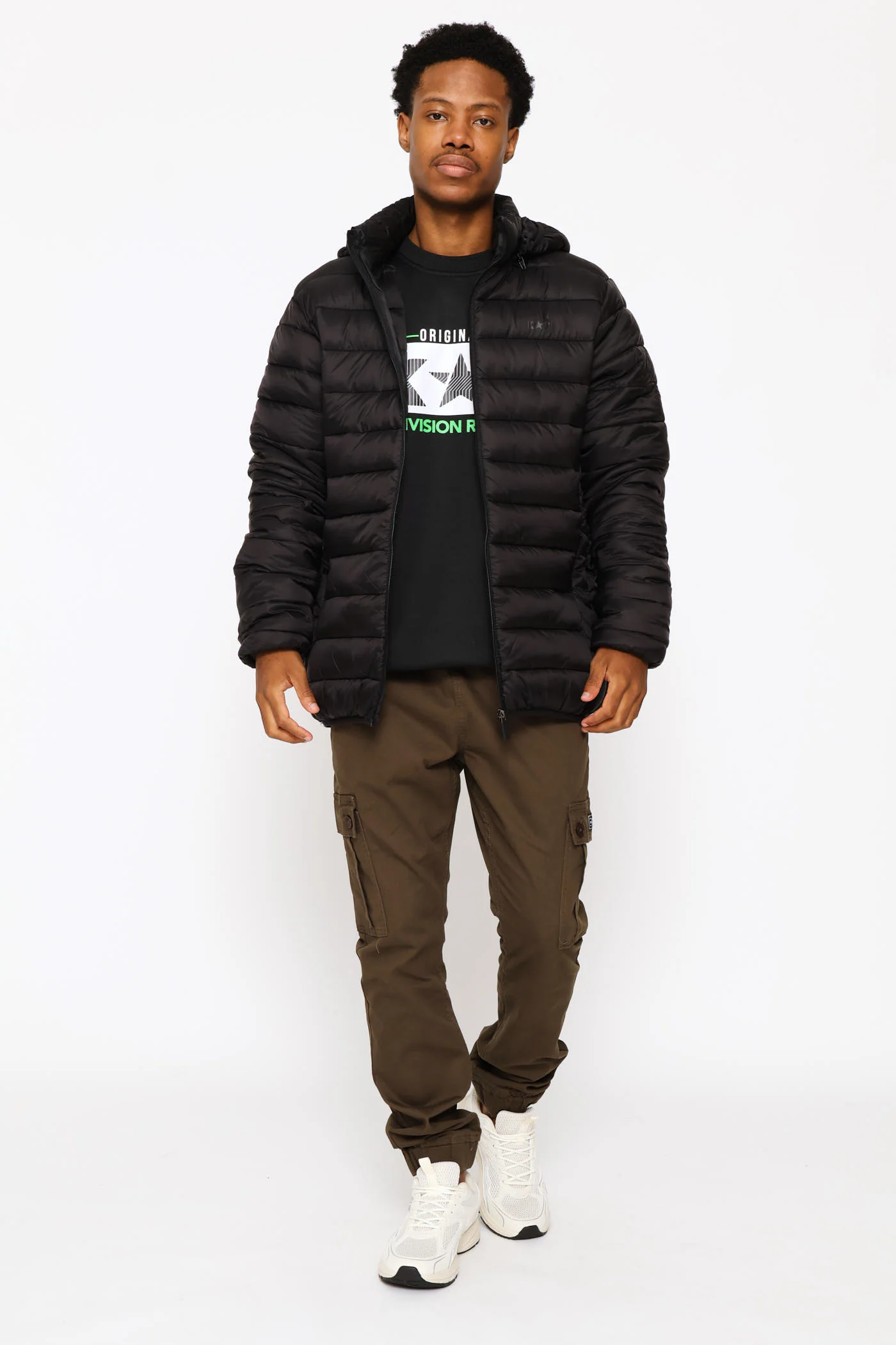 Norman Puffer Jacket - Black - Image 5