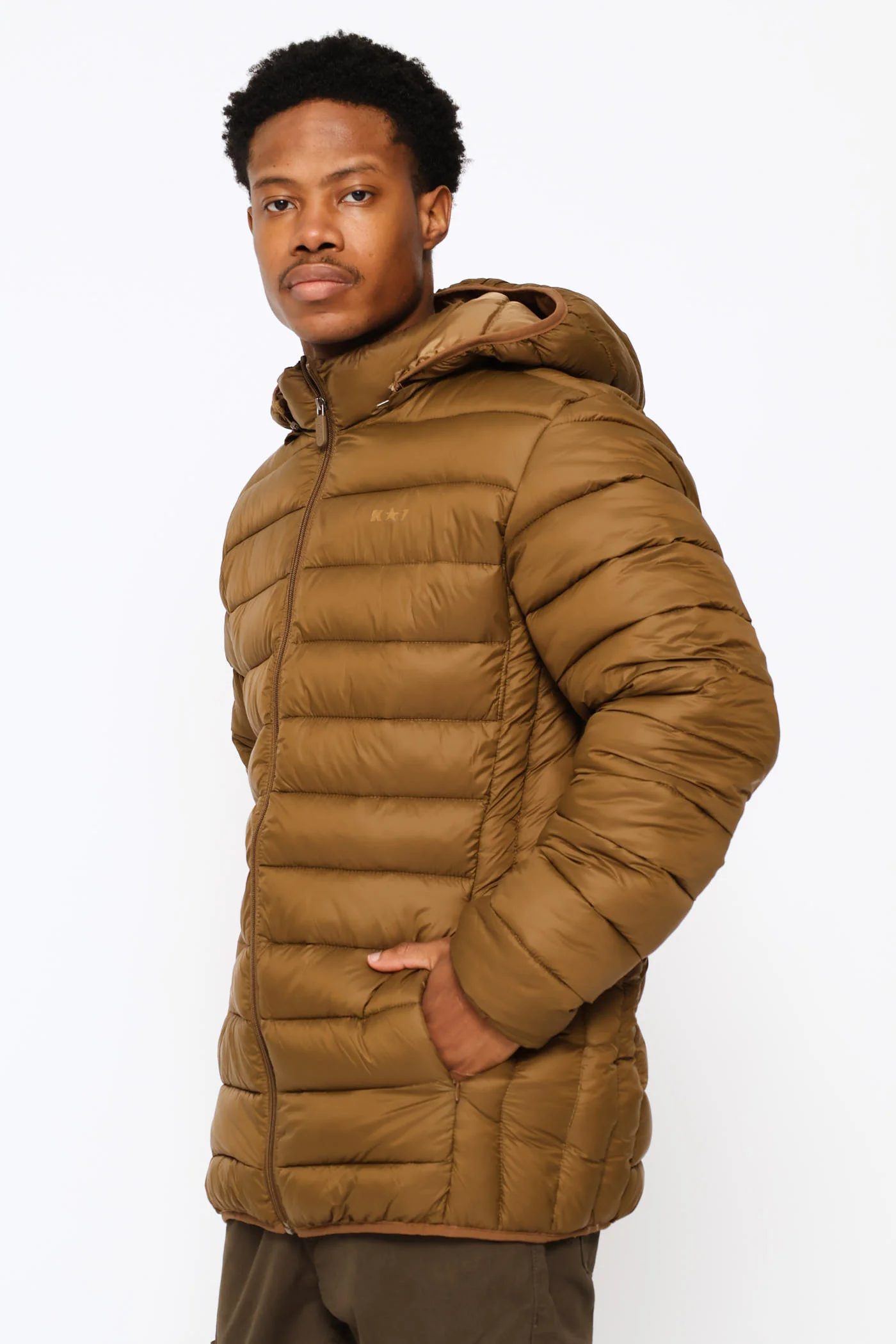 Norman Puffer Jacket - Tobacco - Image 3