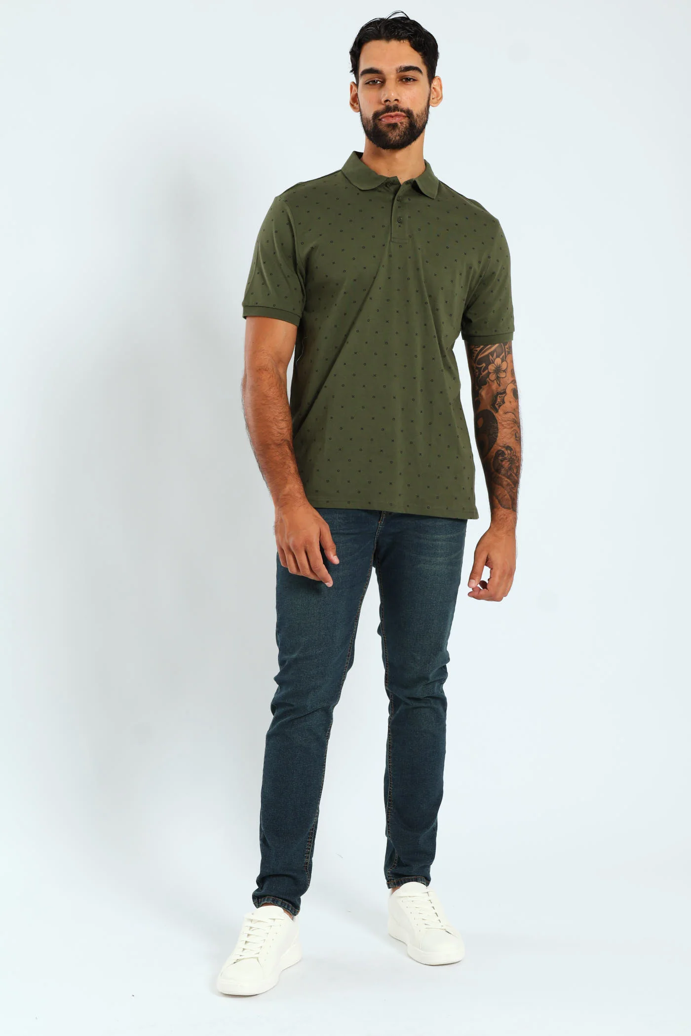Noughts & Cross Print Golfer - Fatigue - Image 2