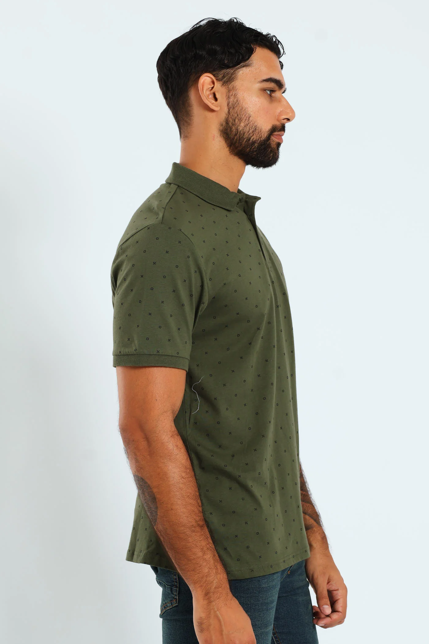 Noughts & Cross Print Golfer - Fatigue - Image 3