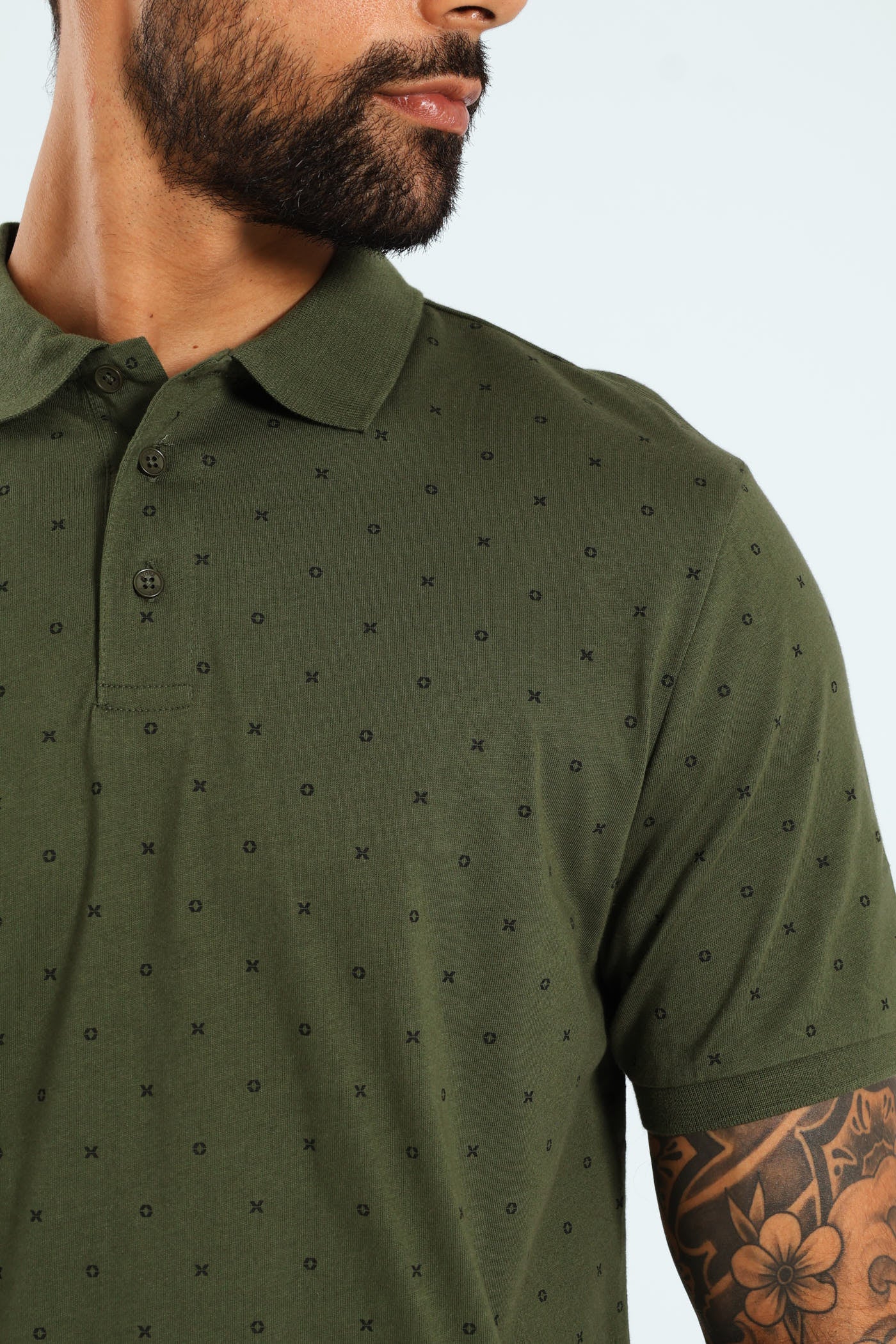 Noughts & Cross Print Golfer - Fatigue - Image 4