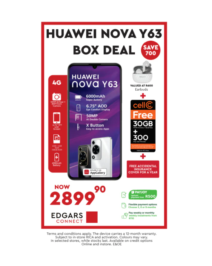 Nova Y63 Dual Sim Cellphone Box Deal - Silver - Image 4