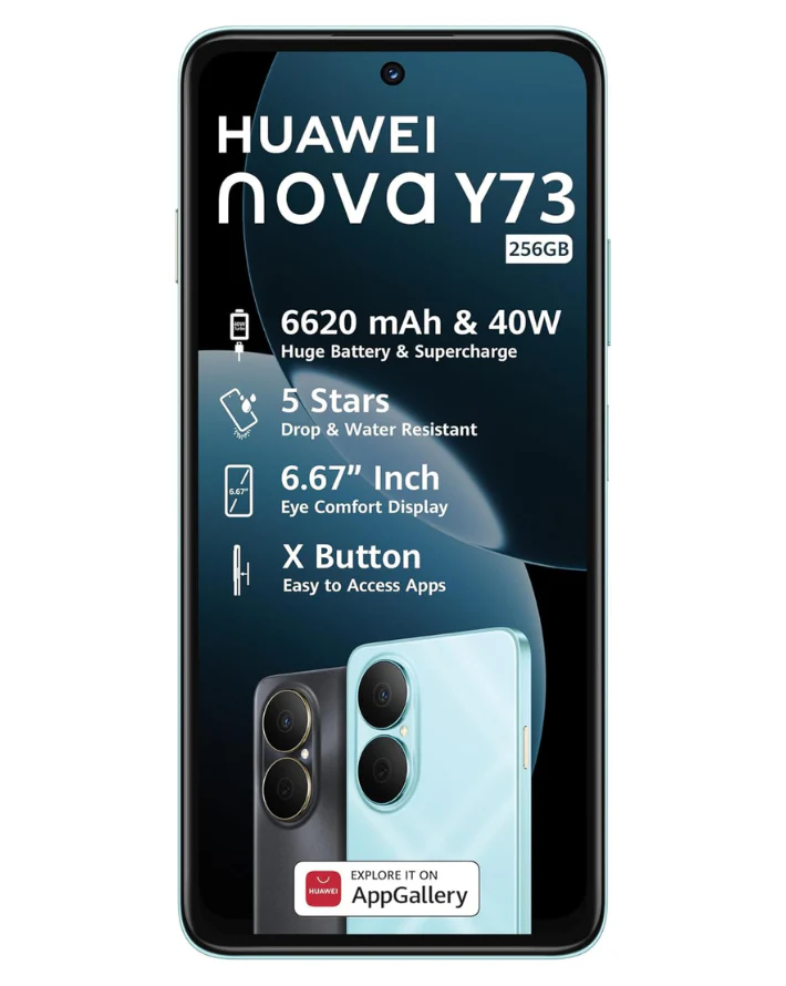 NOVA Y73 Dual Sim Cellphone - Blue - Image 2