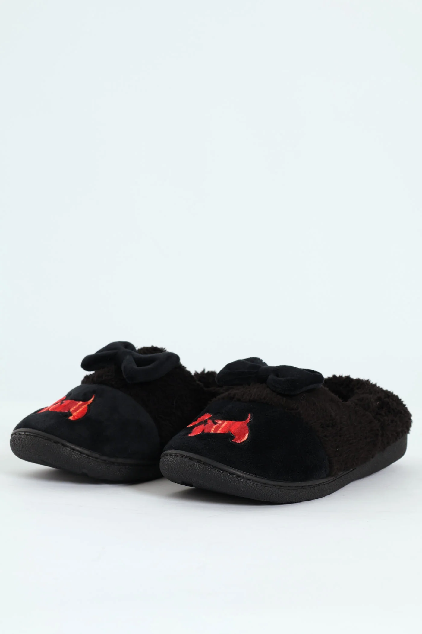 Novelty Scotty Dog Full Closed Slipper - Black - Image 2