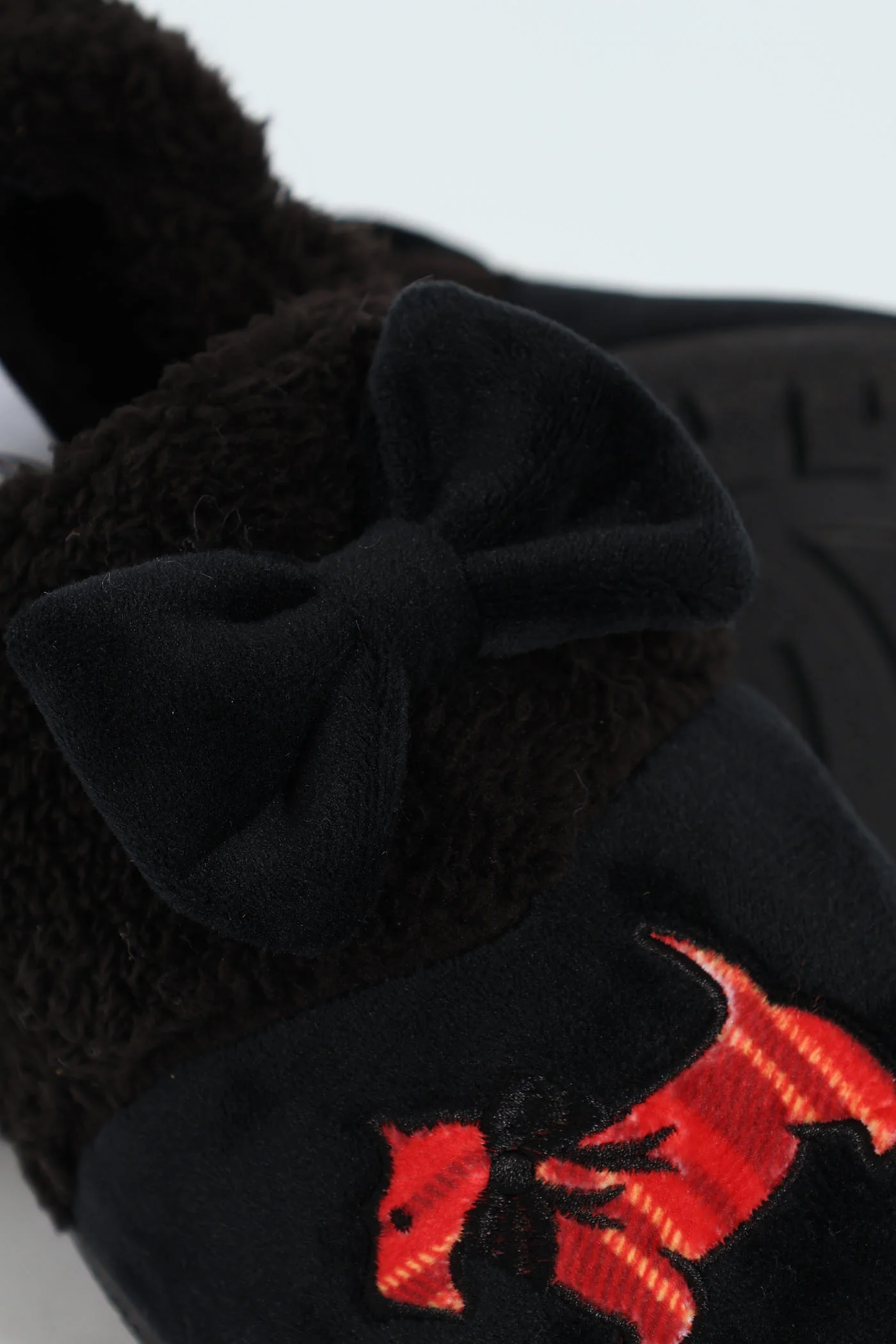 Novelty Scotty Dog Full Closed Slipper - Black - Image 6