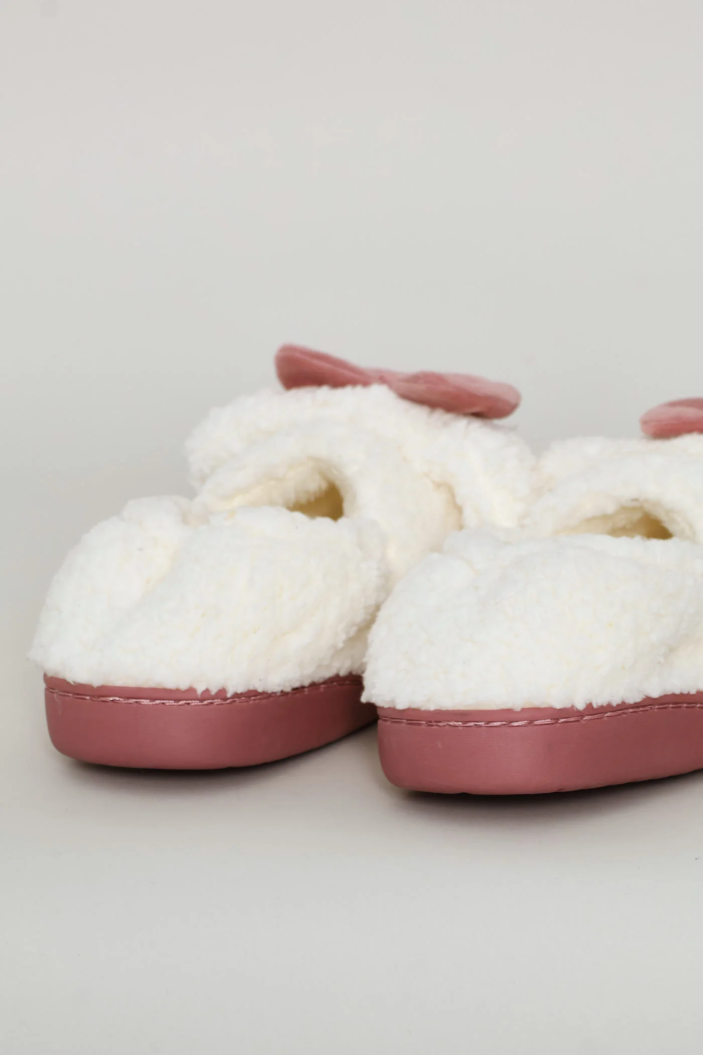 Novelty Sheep Full Closed Slipper - Beige/Pink - Image 5