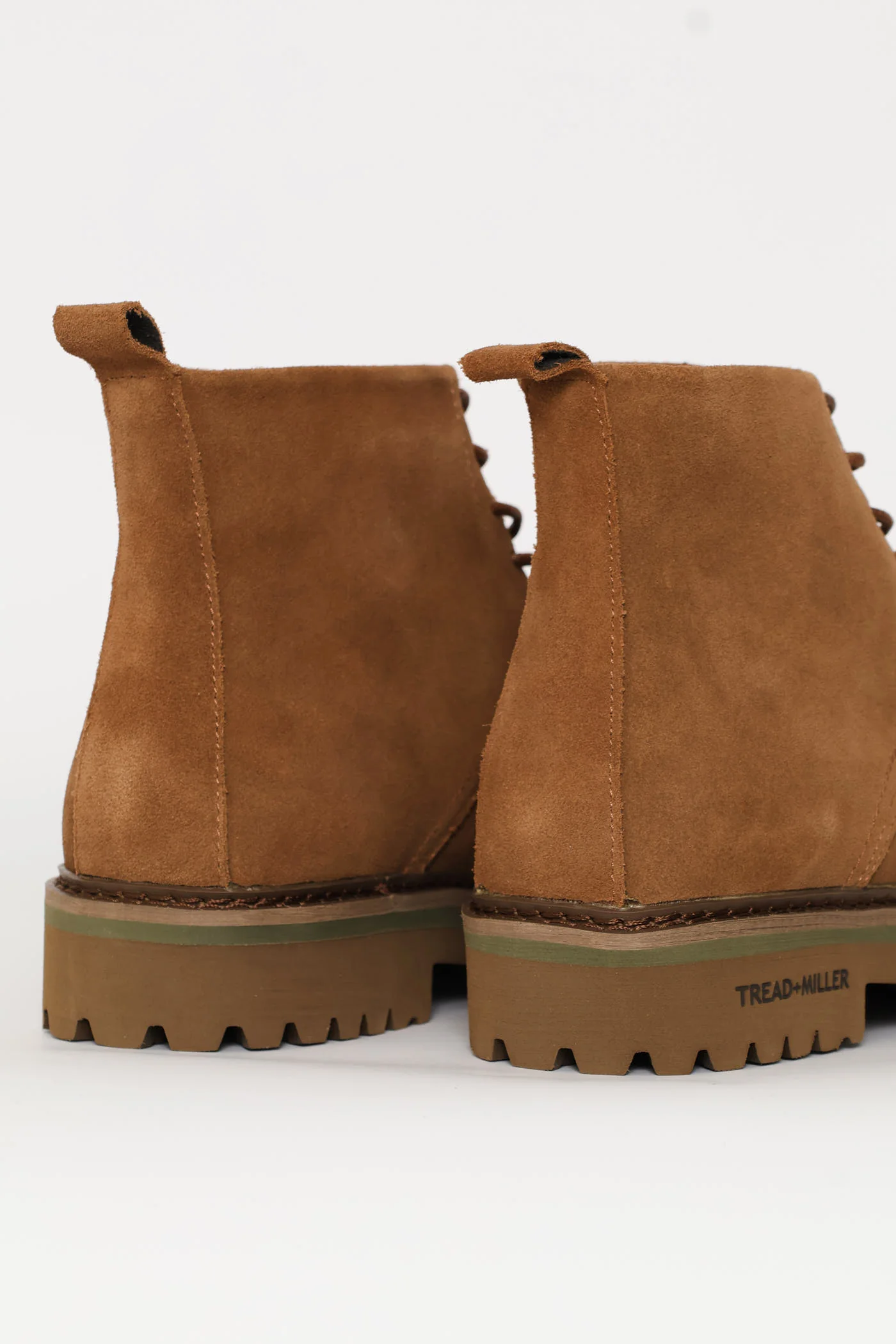 Nubuck Lace Up Worker Boot - Tan - Image 6