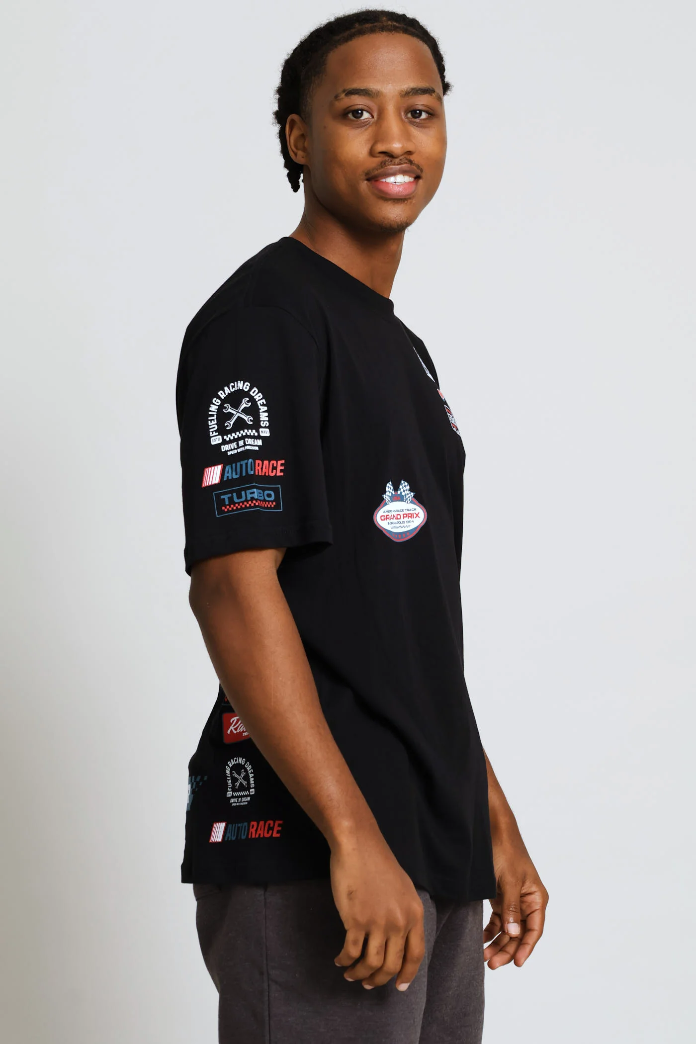 NY Print Tee - Black - Image 3
