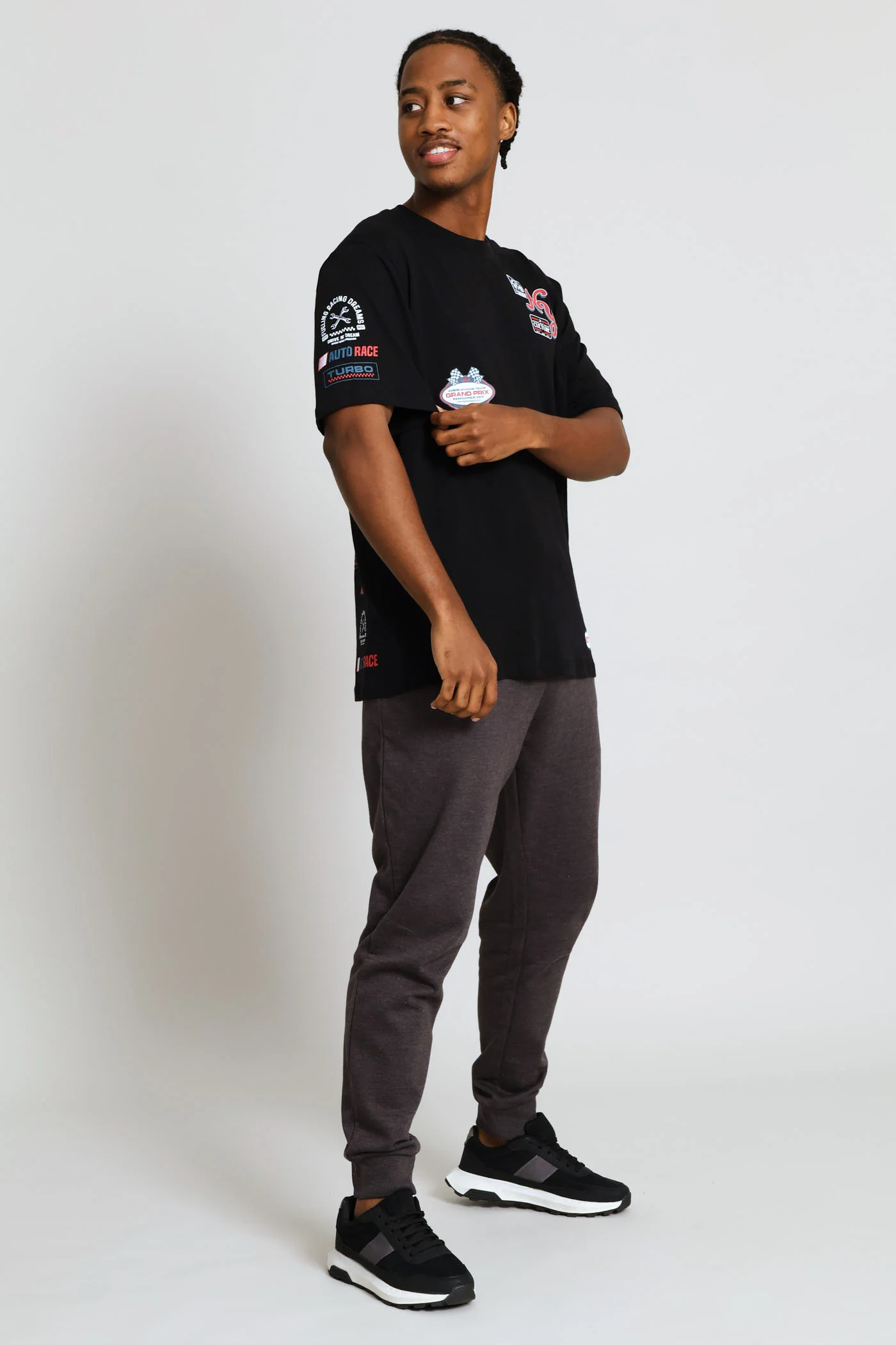 NY Print Tee - Black - Image 5