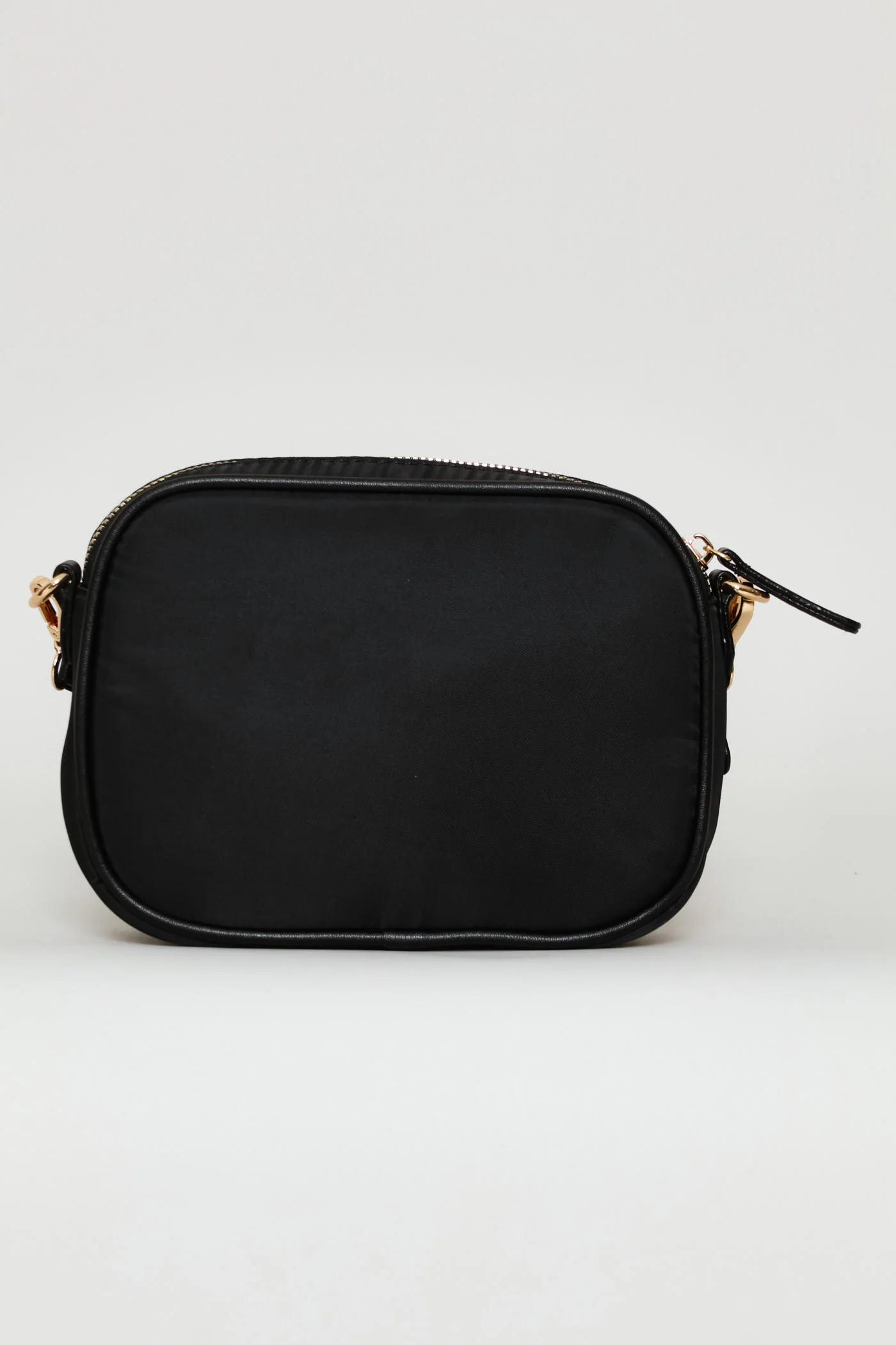 Nylon Gold Zip Camera Bag - Black - Image 3