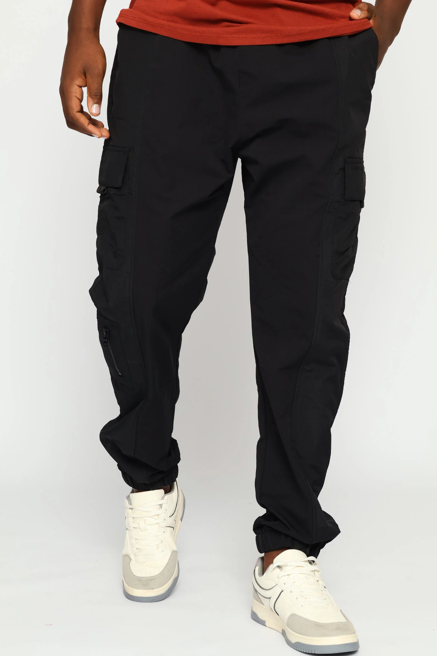 Nylon  Hybrid Fashion Jogger - Black - Image 3