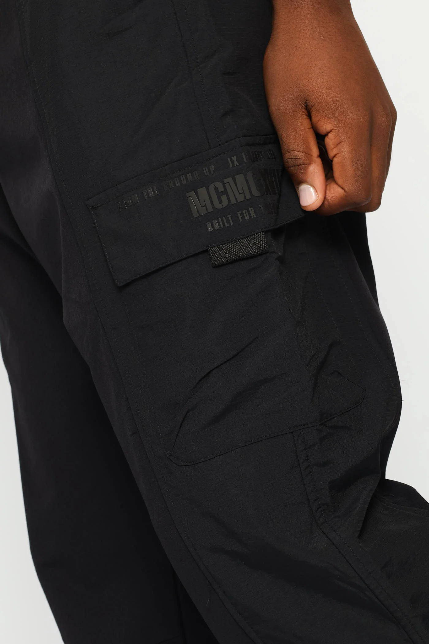 Nylon  Hybrid Fashion Jogger - Black - Image 6