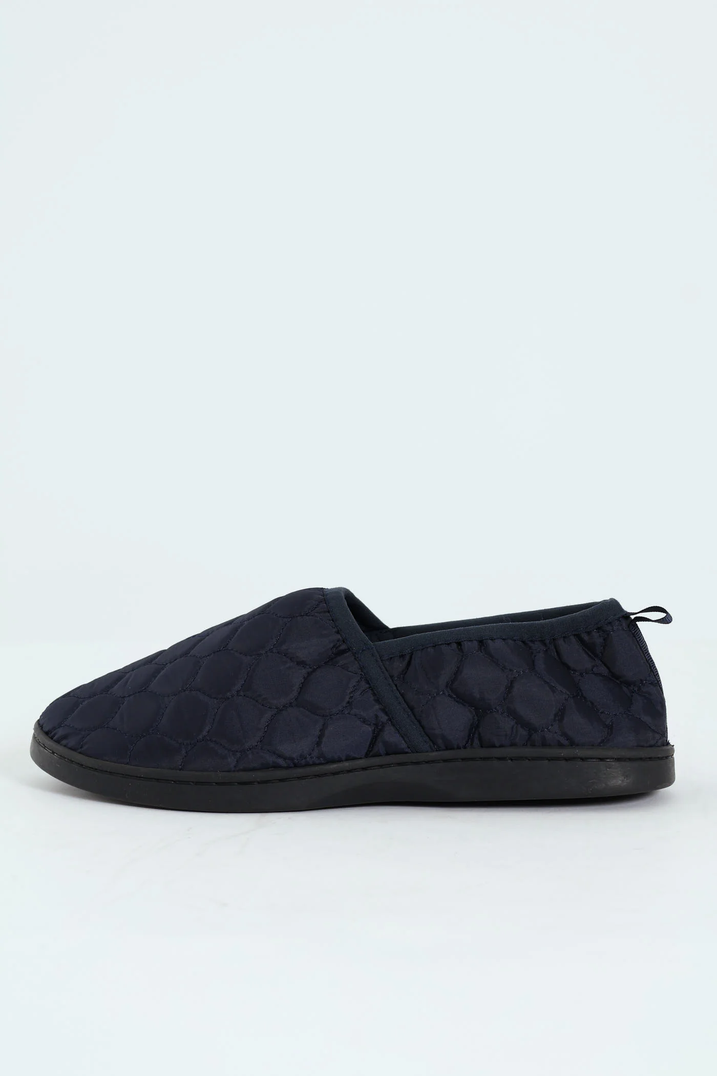 Nylon Upper With Quilted Detail Slipper - Navy - Image 5