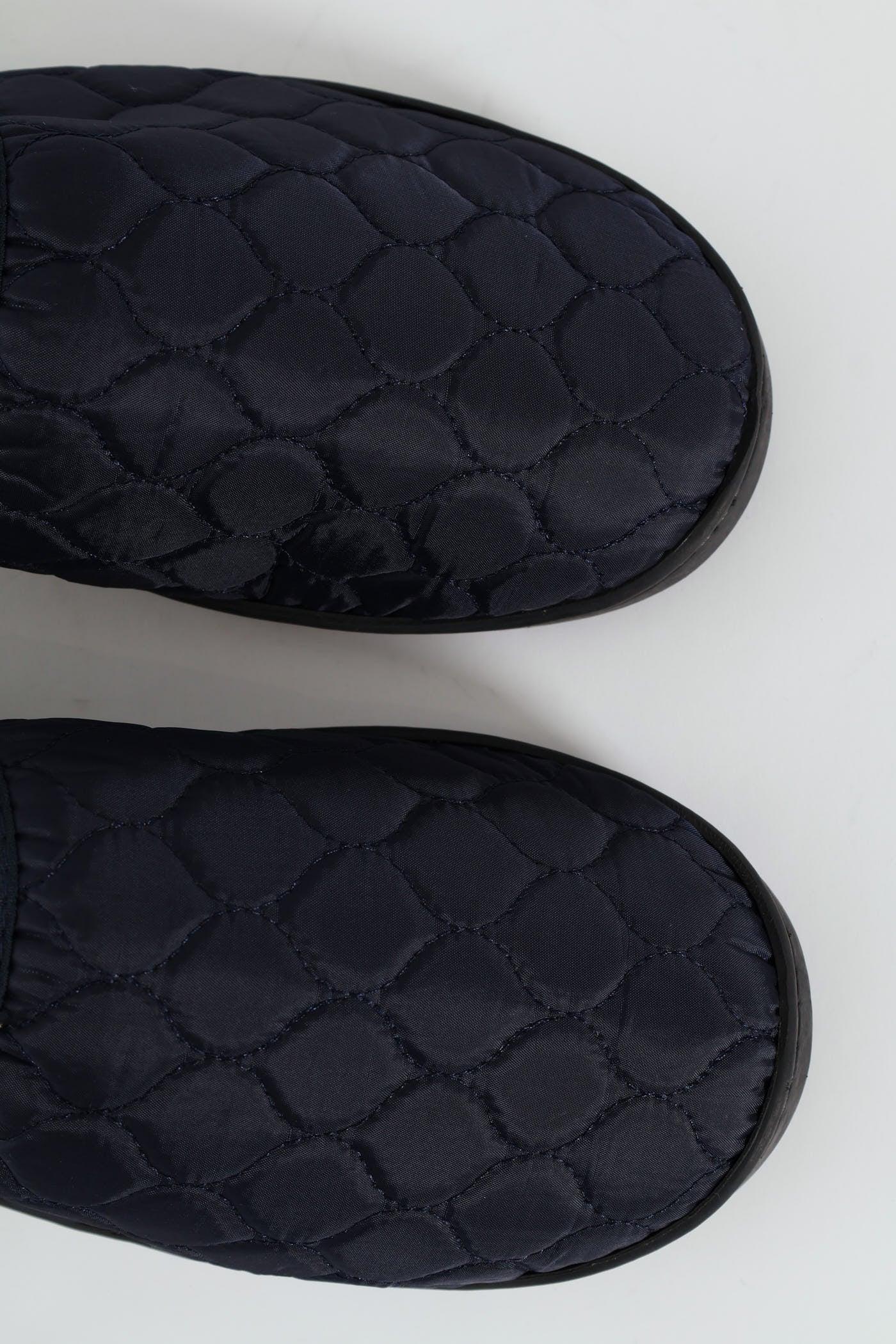Nylon Upper With Quilted Detail Slipper - Navy - Image 6