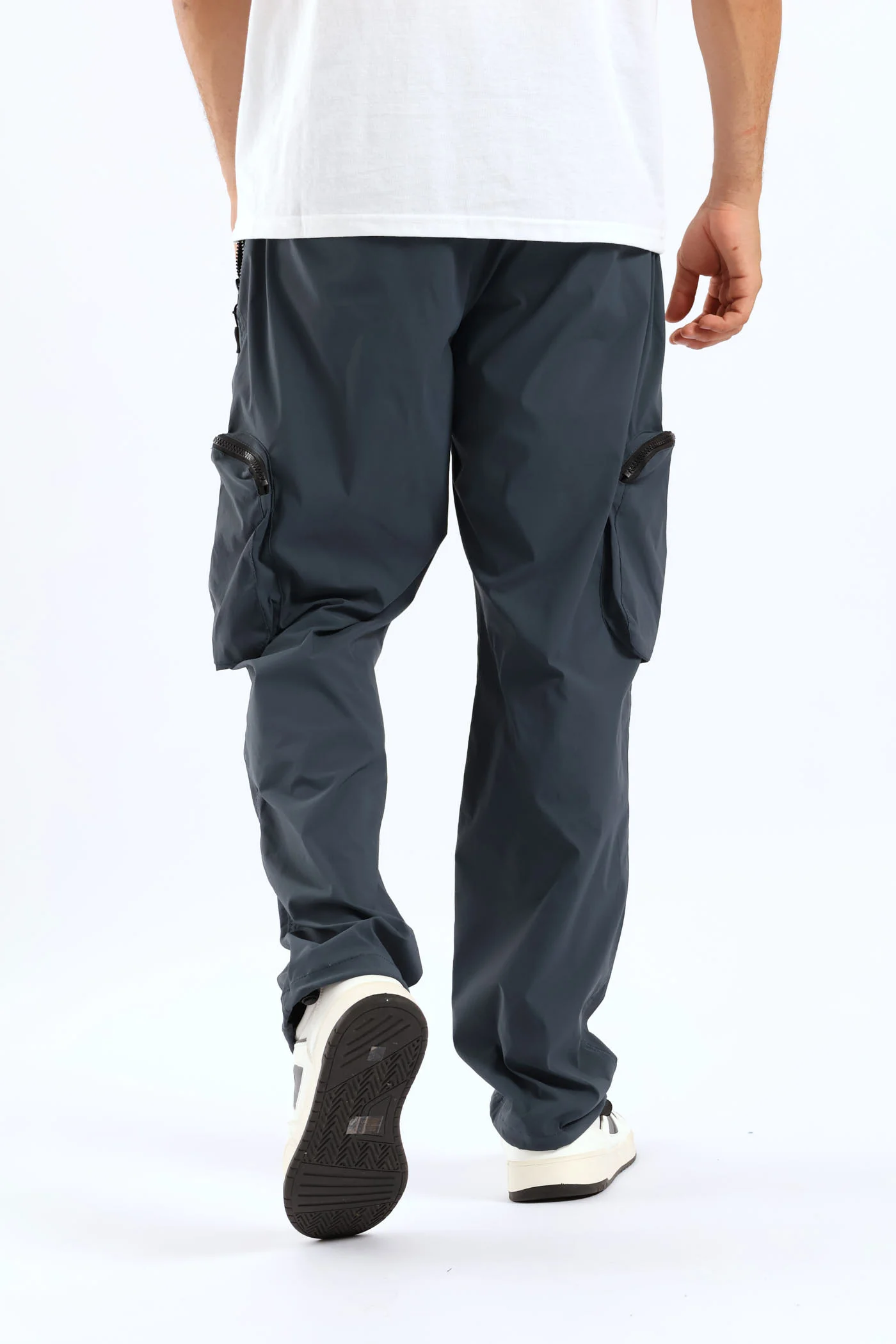 Nylon Zip Pocket Pant - Blue - Image 5